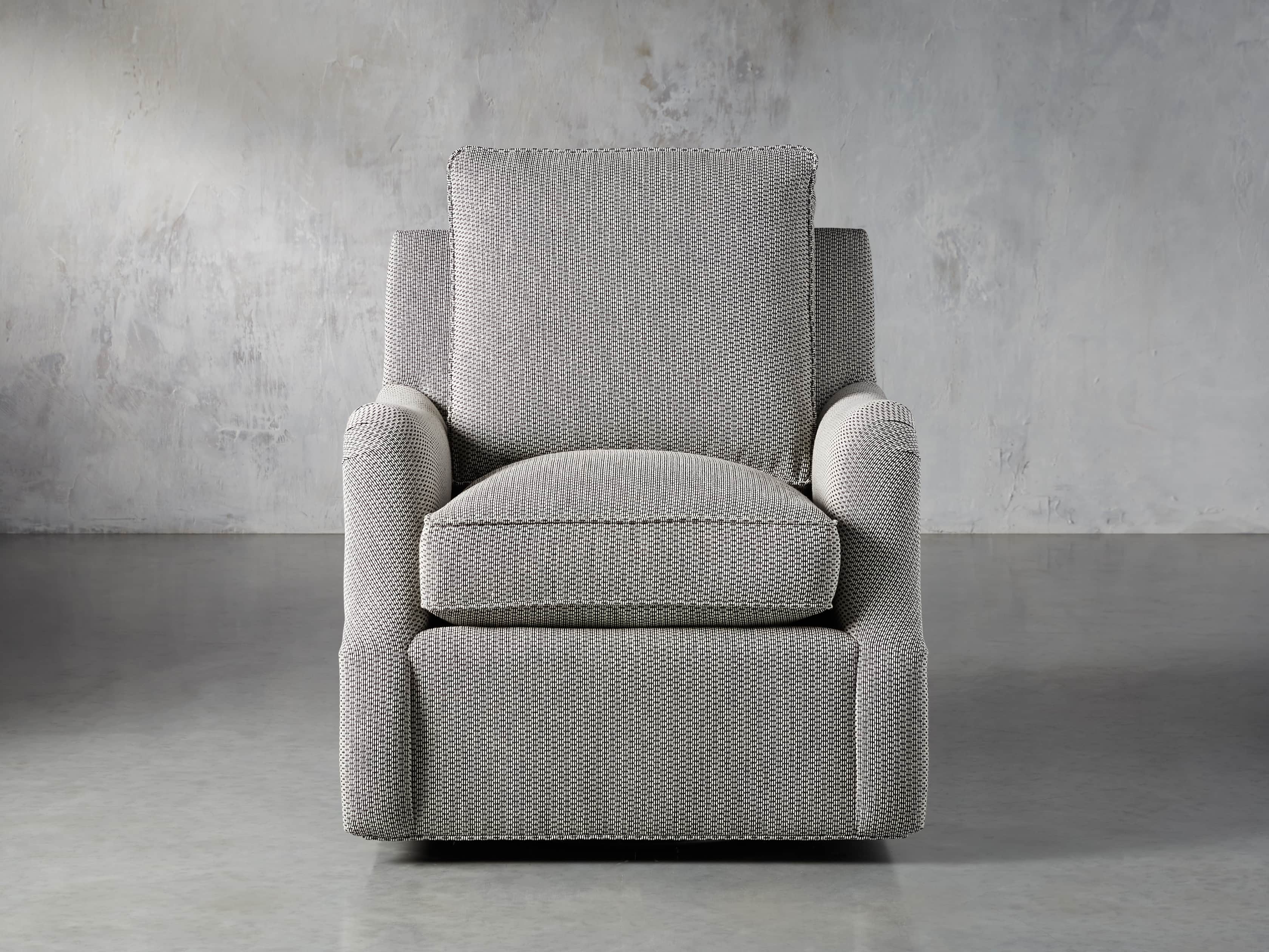 Paxton Petite Upholstered 32" Swivel Chair