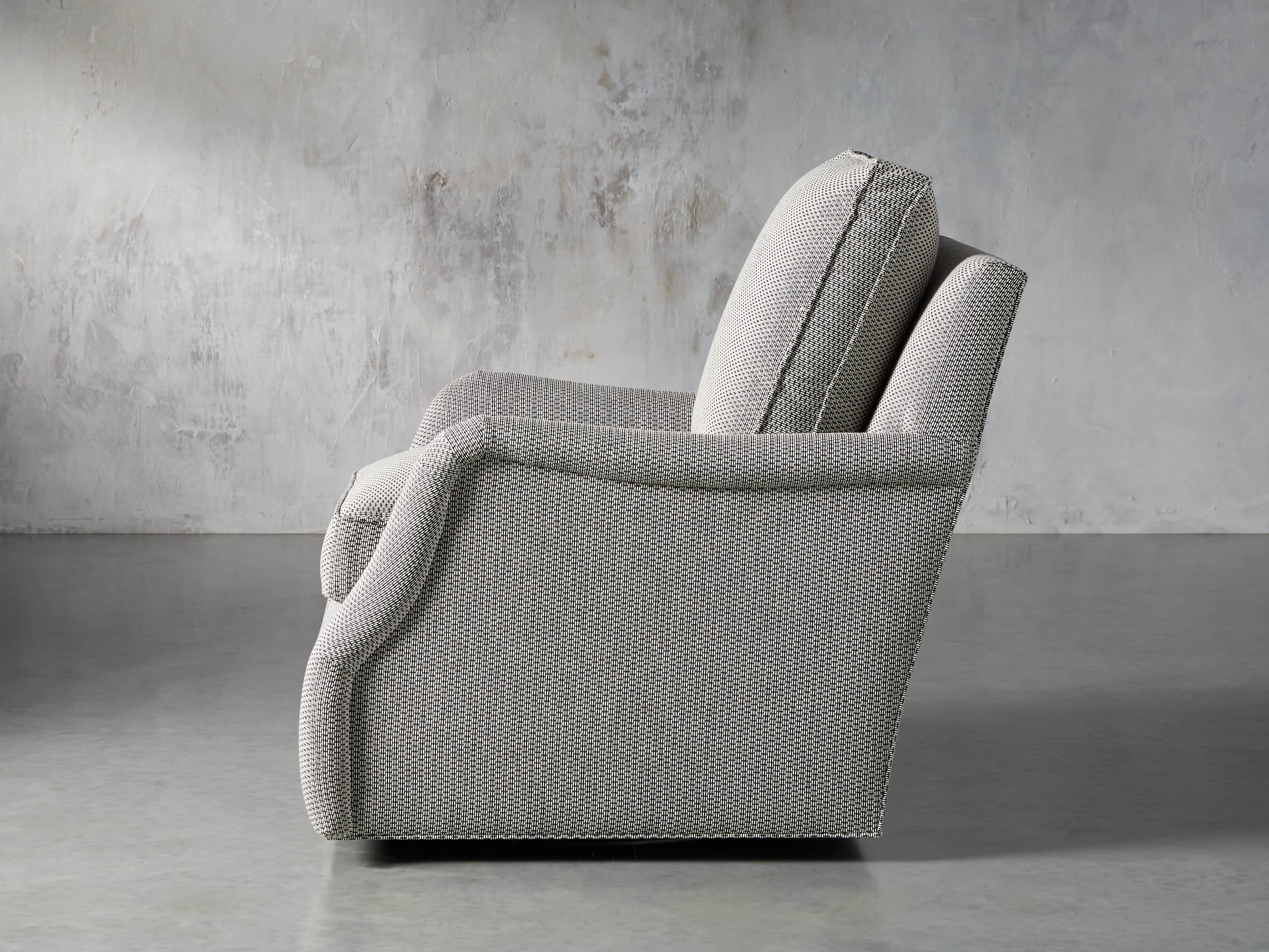 Paxton Petite Upholstered 32" Swivel Chair