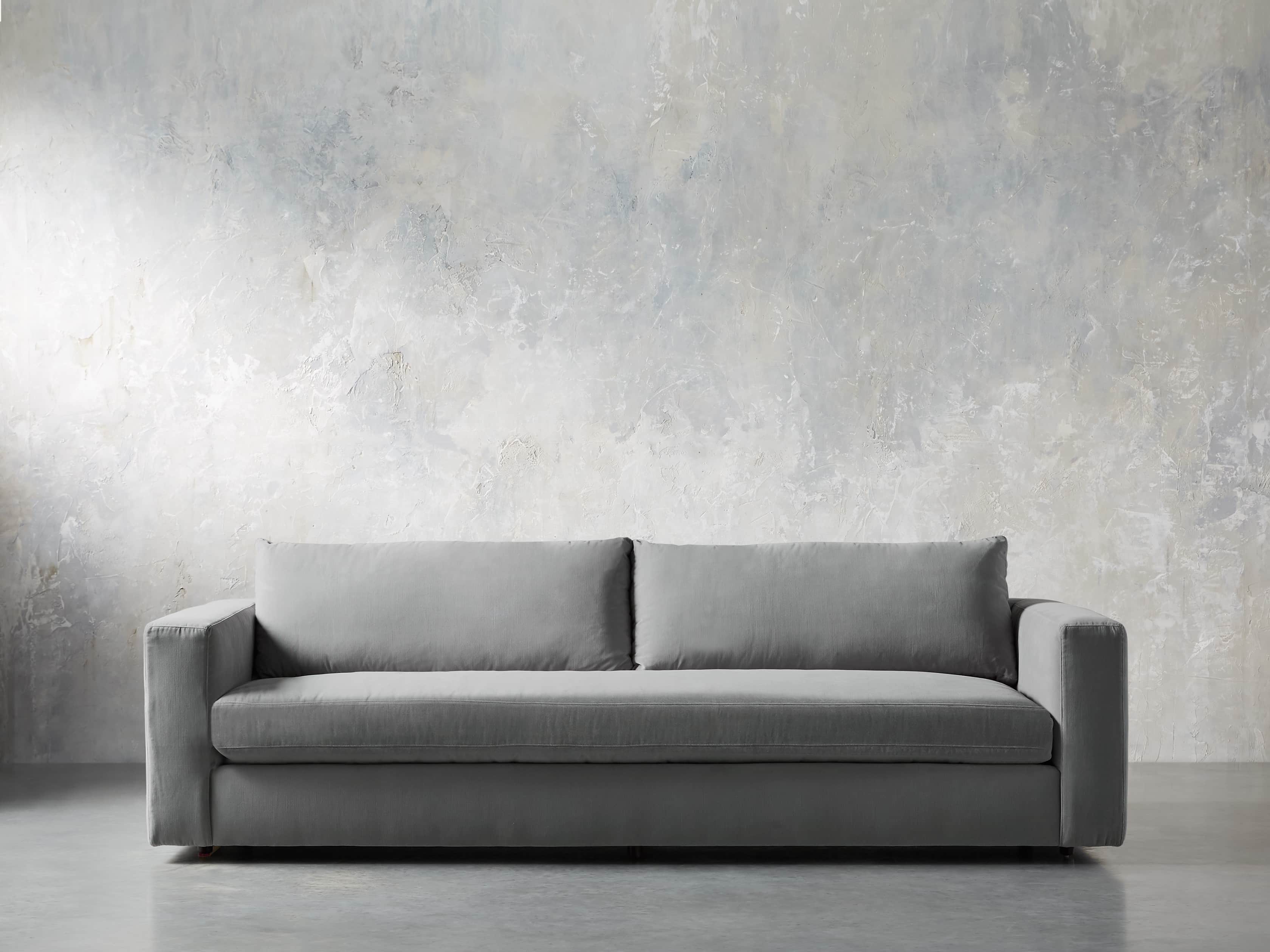 Miles Petite Upholstered 108" Sofa, slide 2 of 11