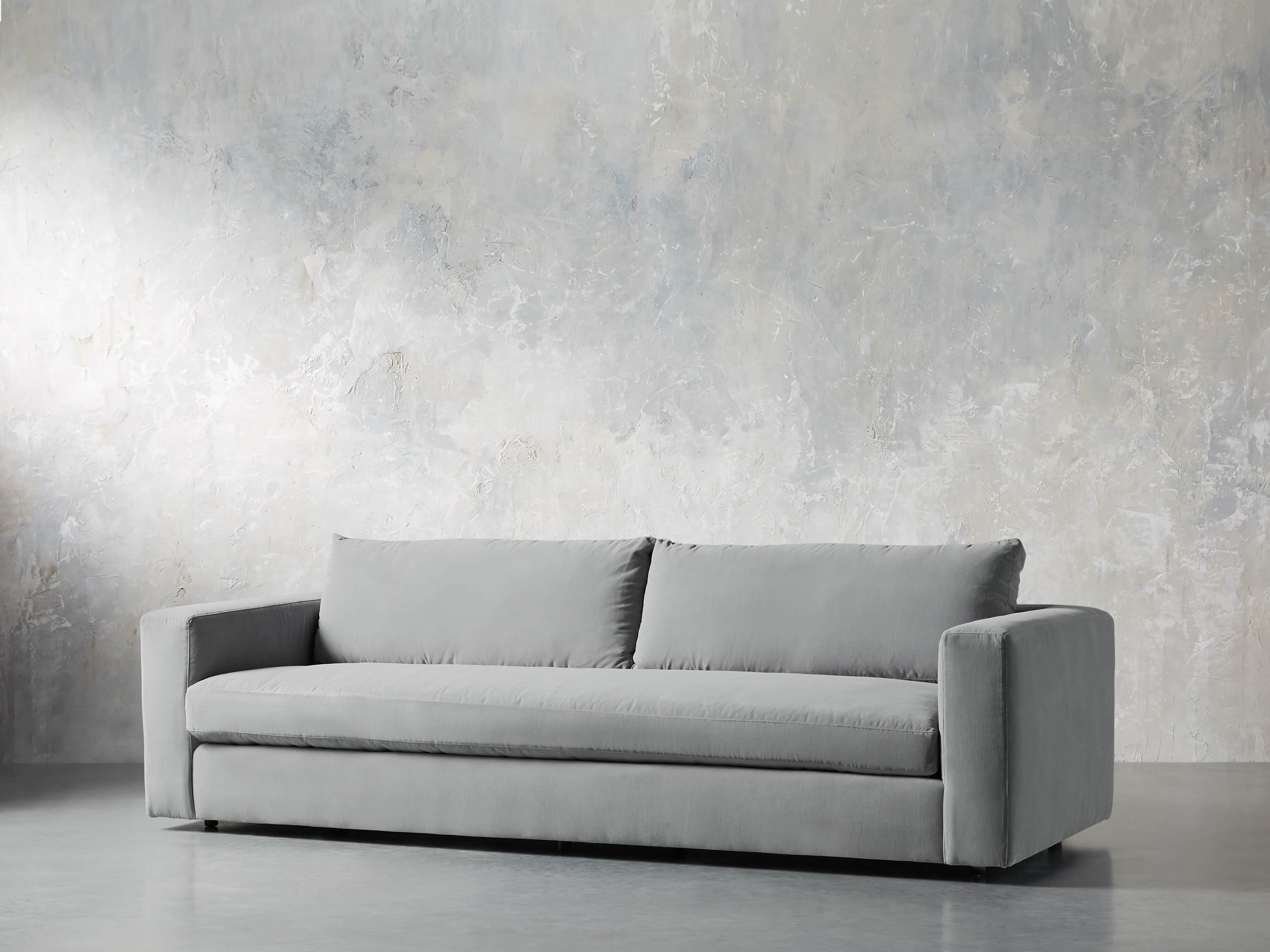Miles Petite Upholstered 108" Sofa, slide 3 of 11