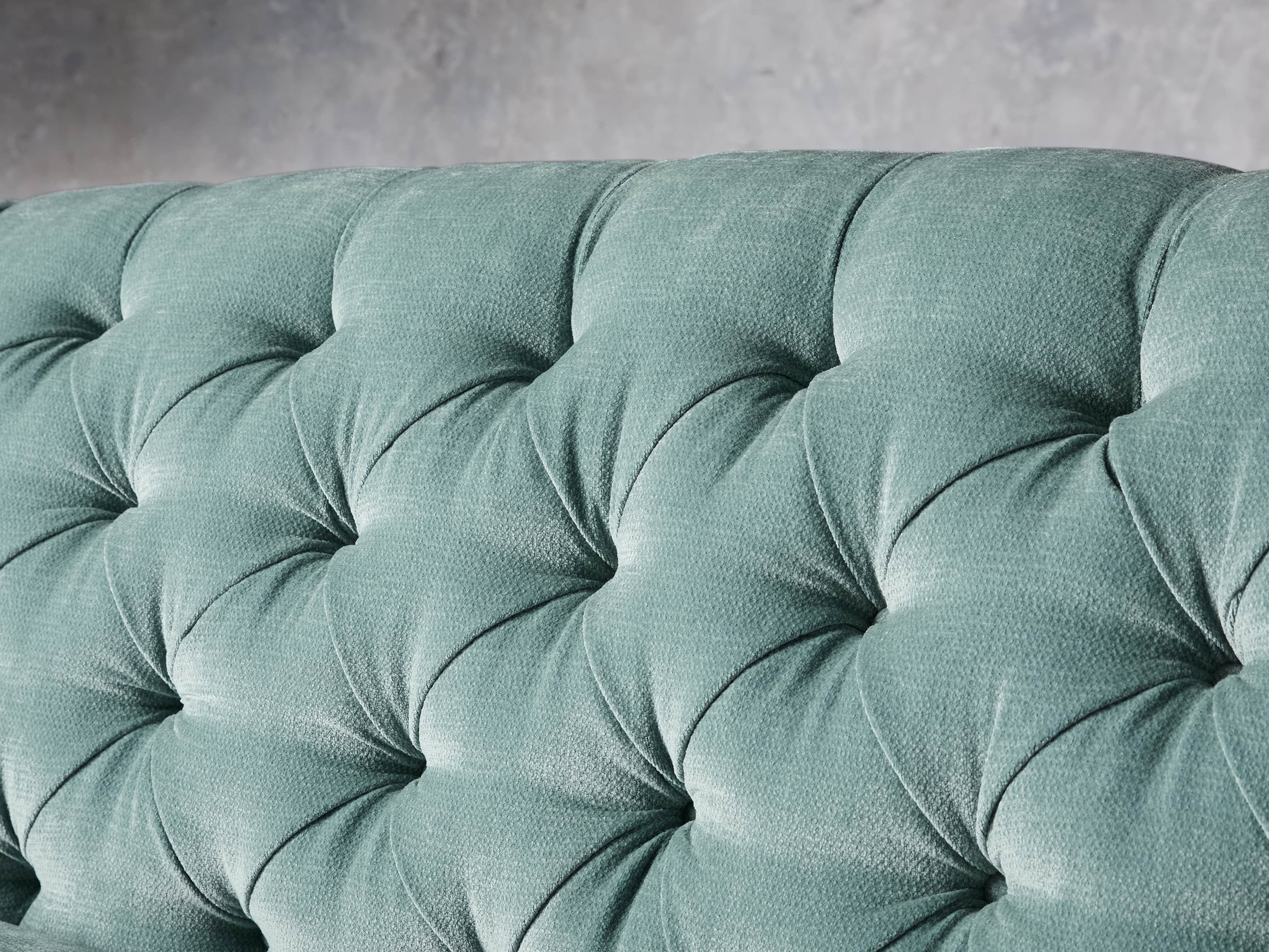 Maeve Upholstered 99" Tufted Sofa in America Sky