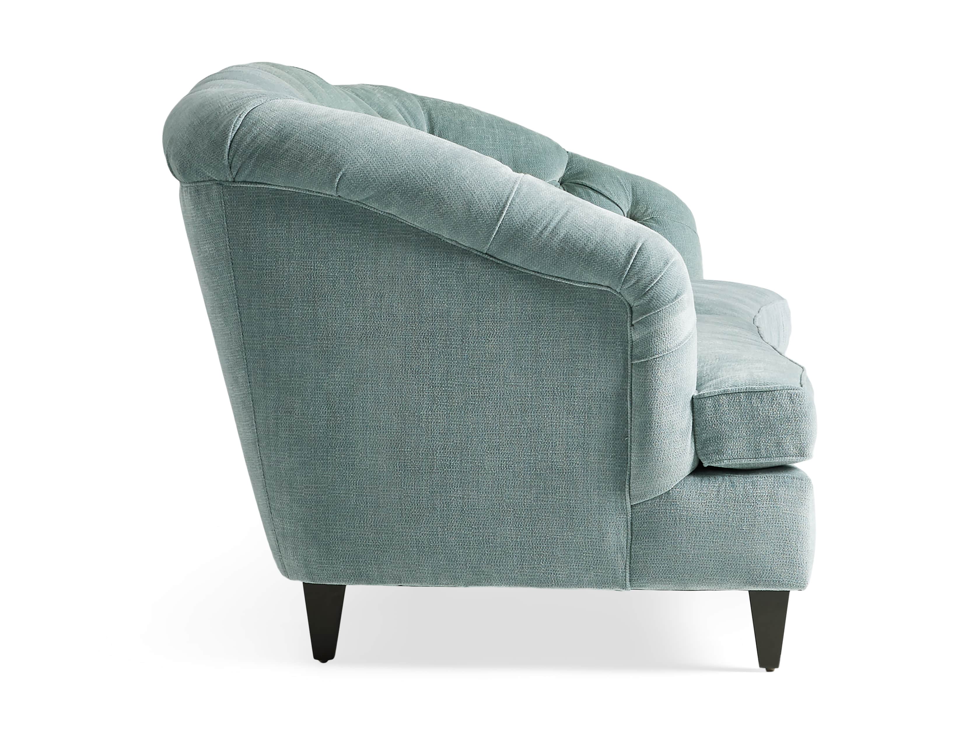 Maeve Upholstered 99" Tufted Sofa in America Sky