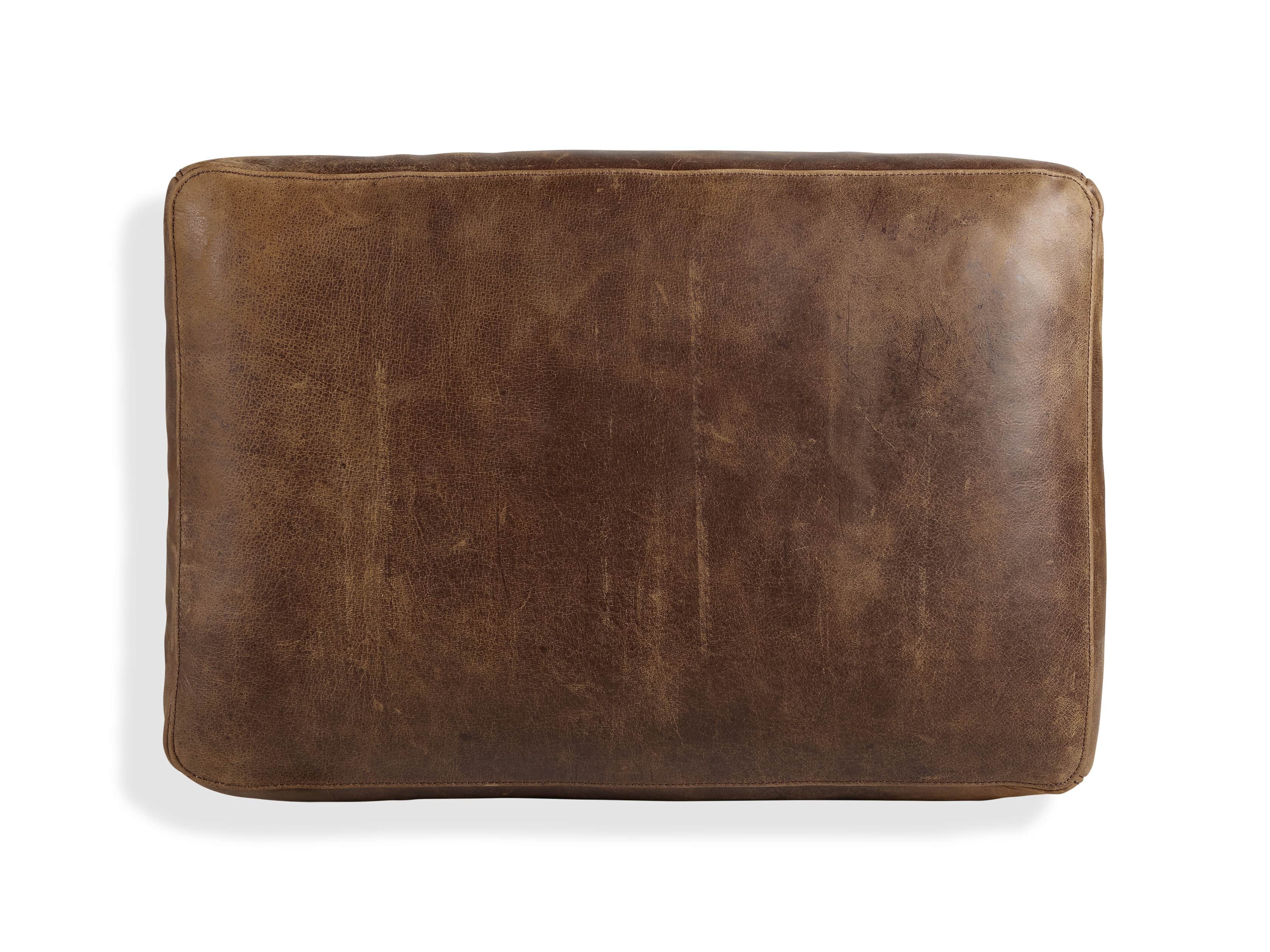 Kenley 26" Leather Ottoman