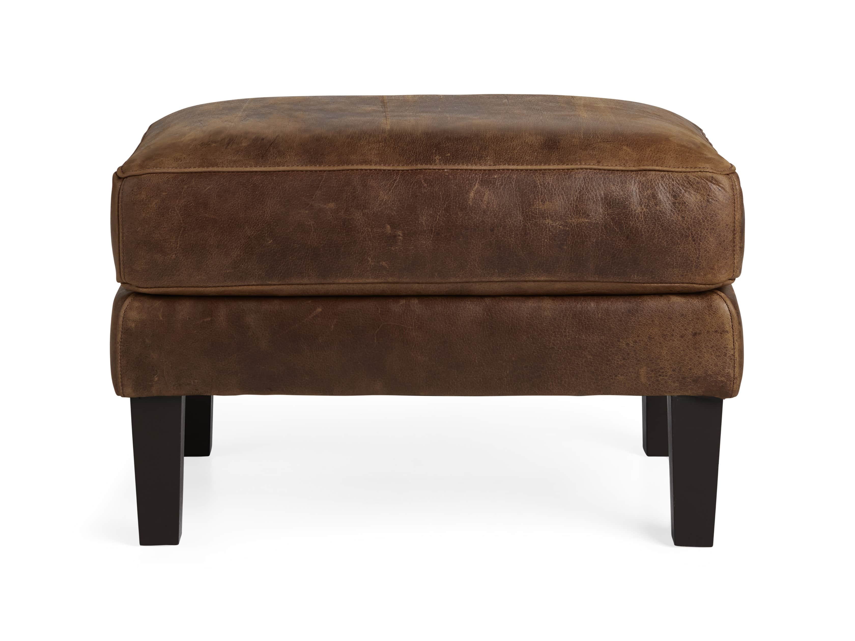 Kenley 26" Leather Ottoman