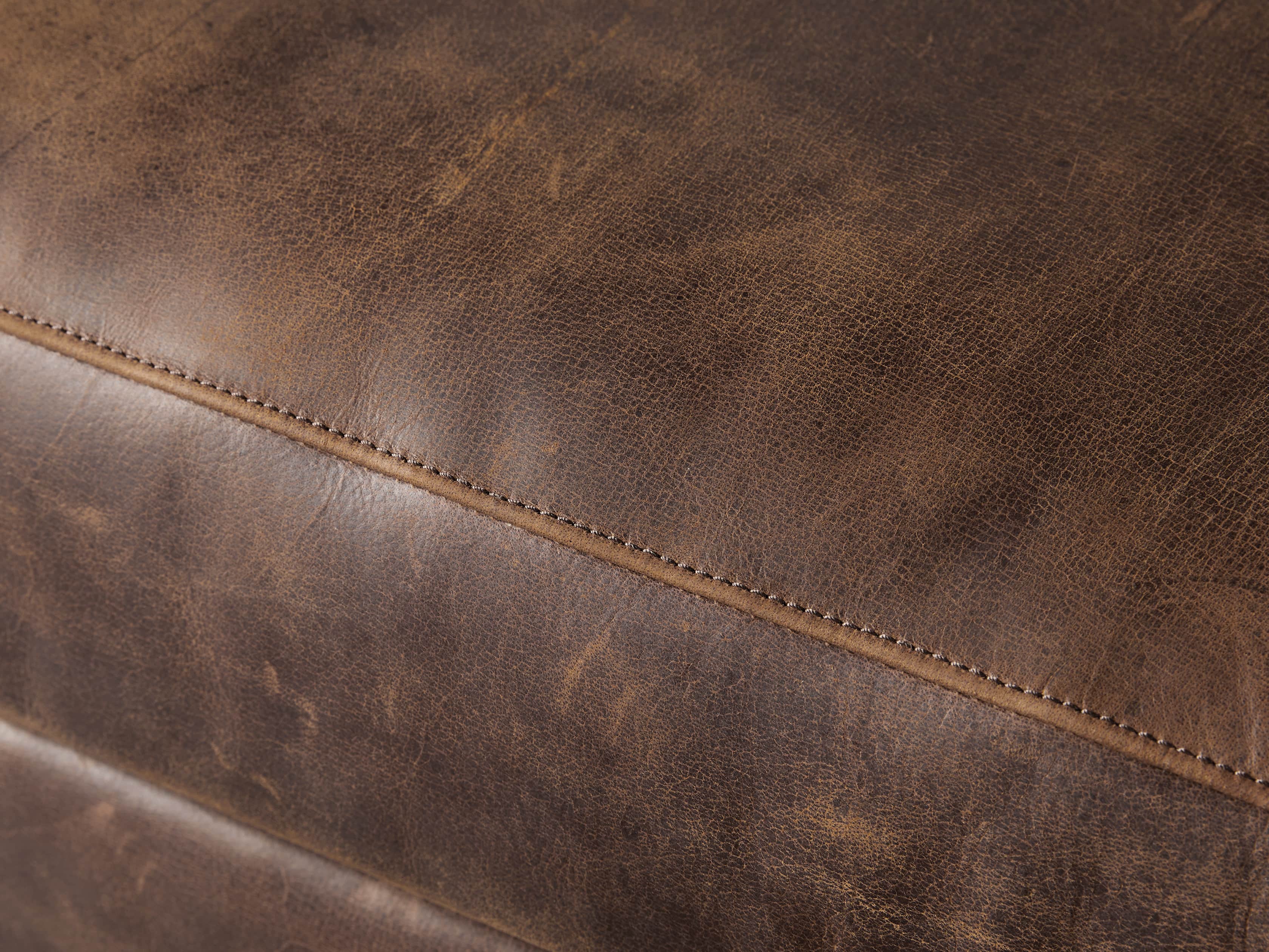 Kenley 26" Leather Ottoman