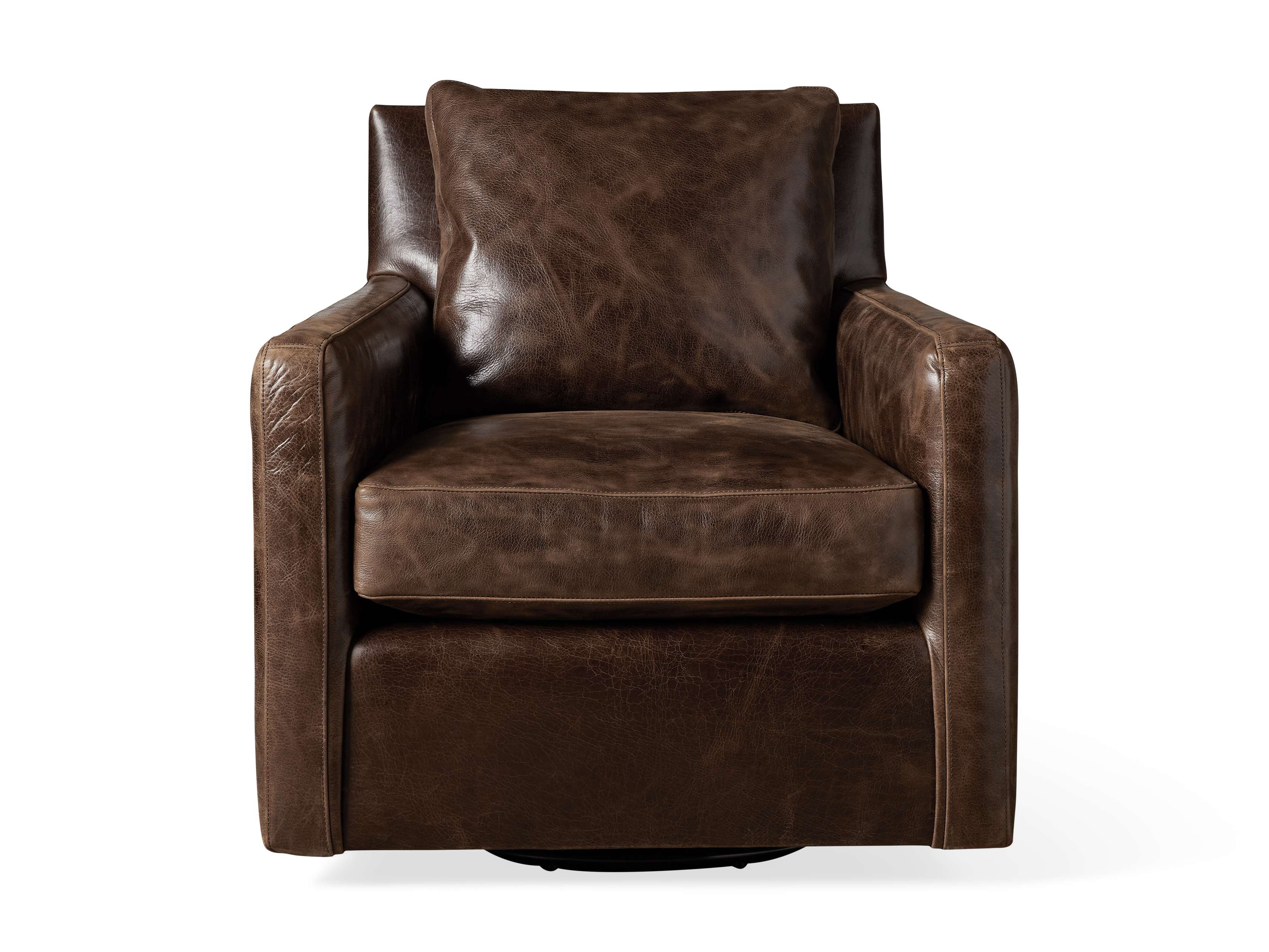 arhaus kenley leather chair