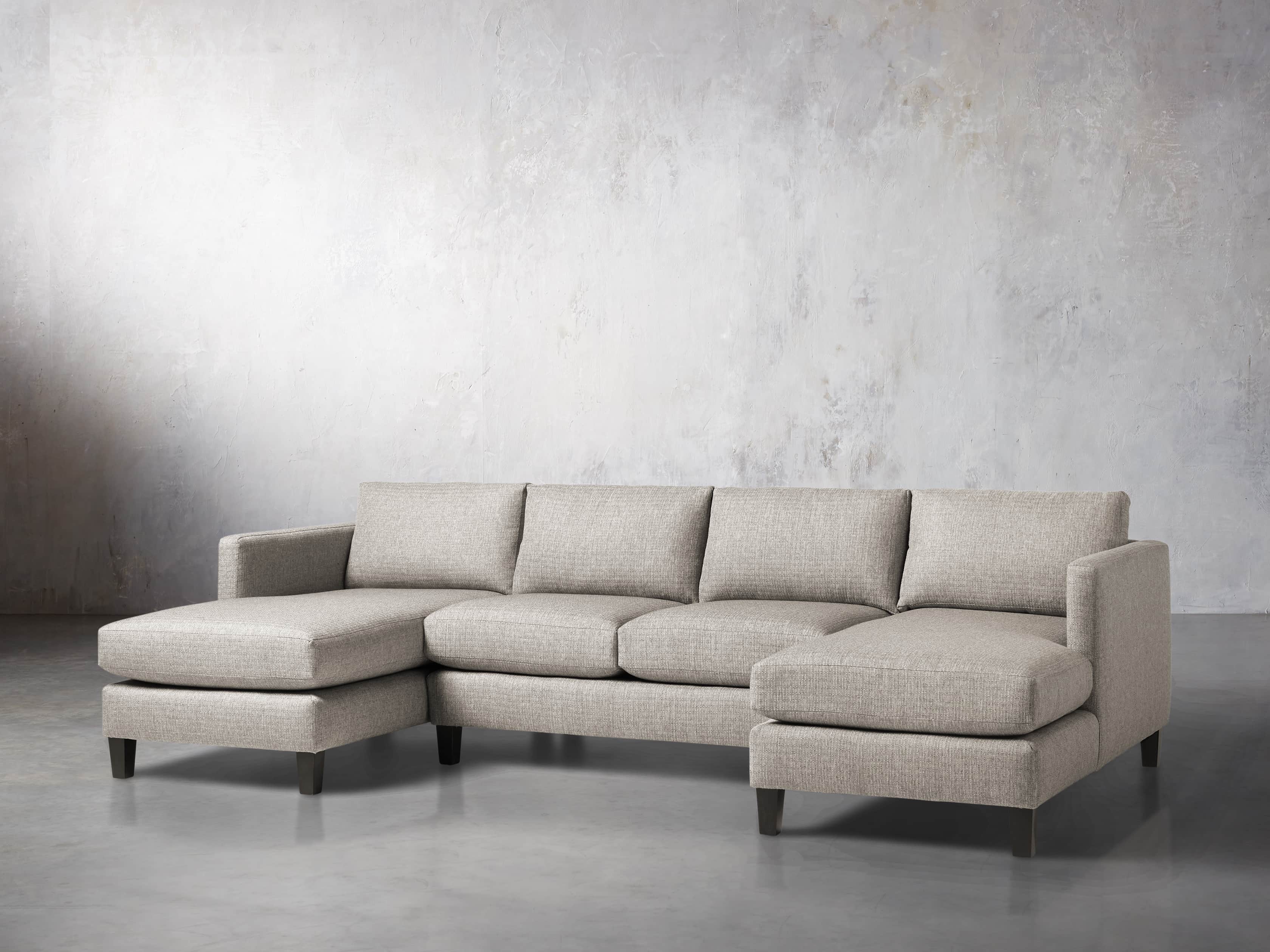Taylor 118" Upholstered Three Piece Sectional, slide 3 of 5