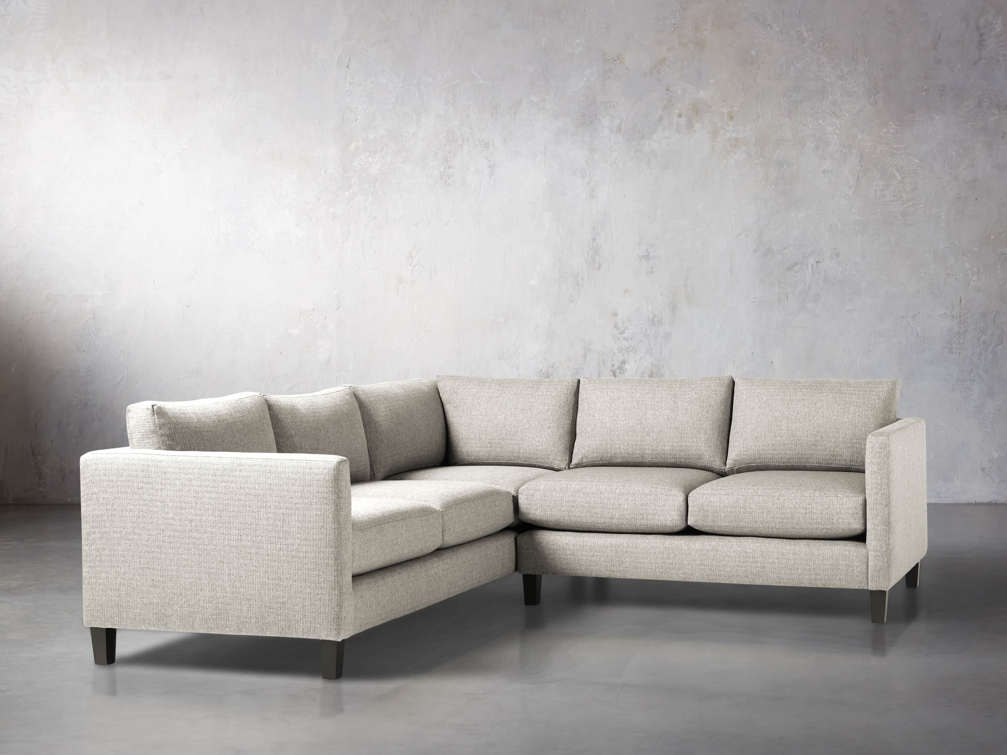 Taylor 98" Upholstered Two Piece Sectional in Howell Mist, slide 3 of 5
