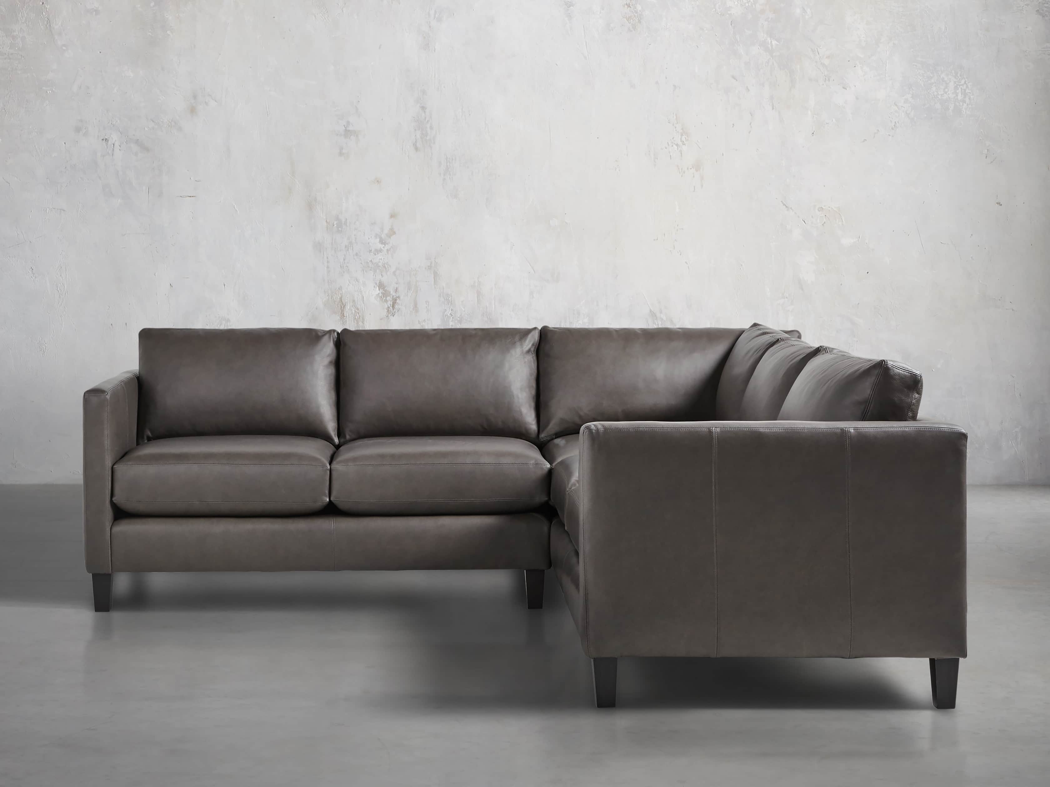 Taylor 98" Leather Two Piece Sectional
