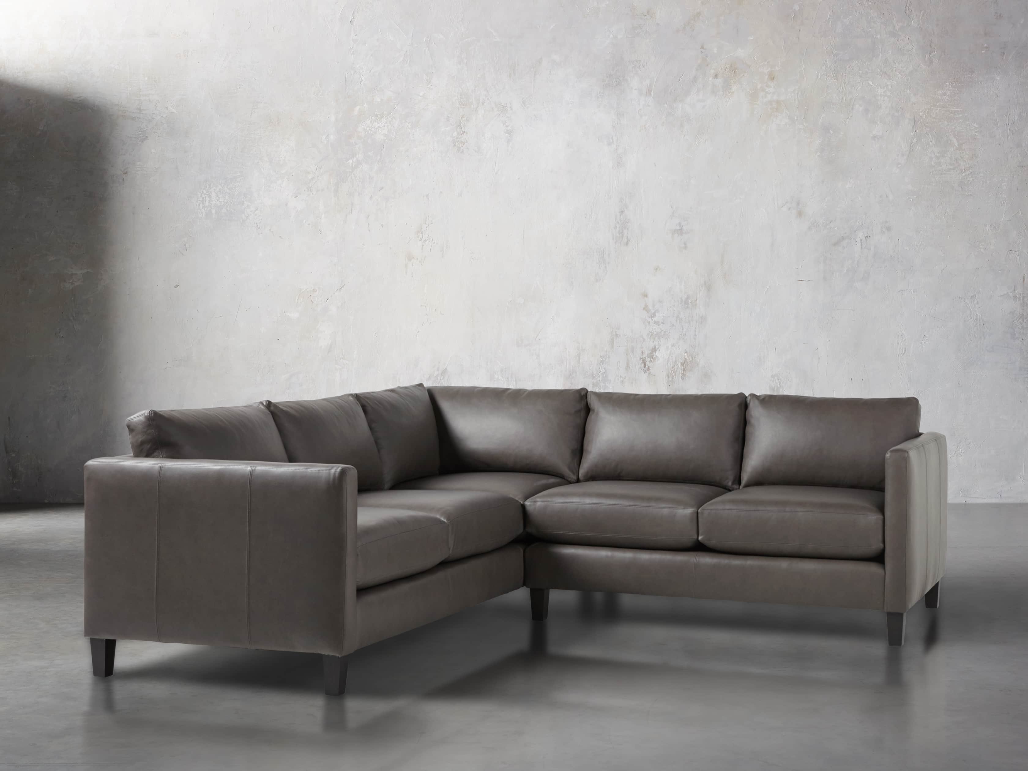 Taylor 98" Leather Two Piece Sectional