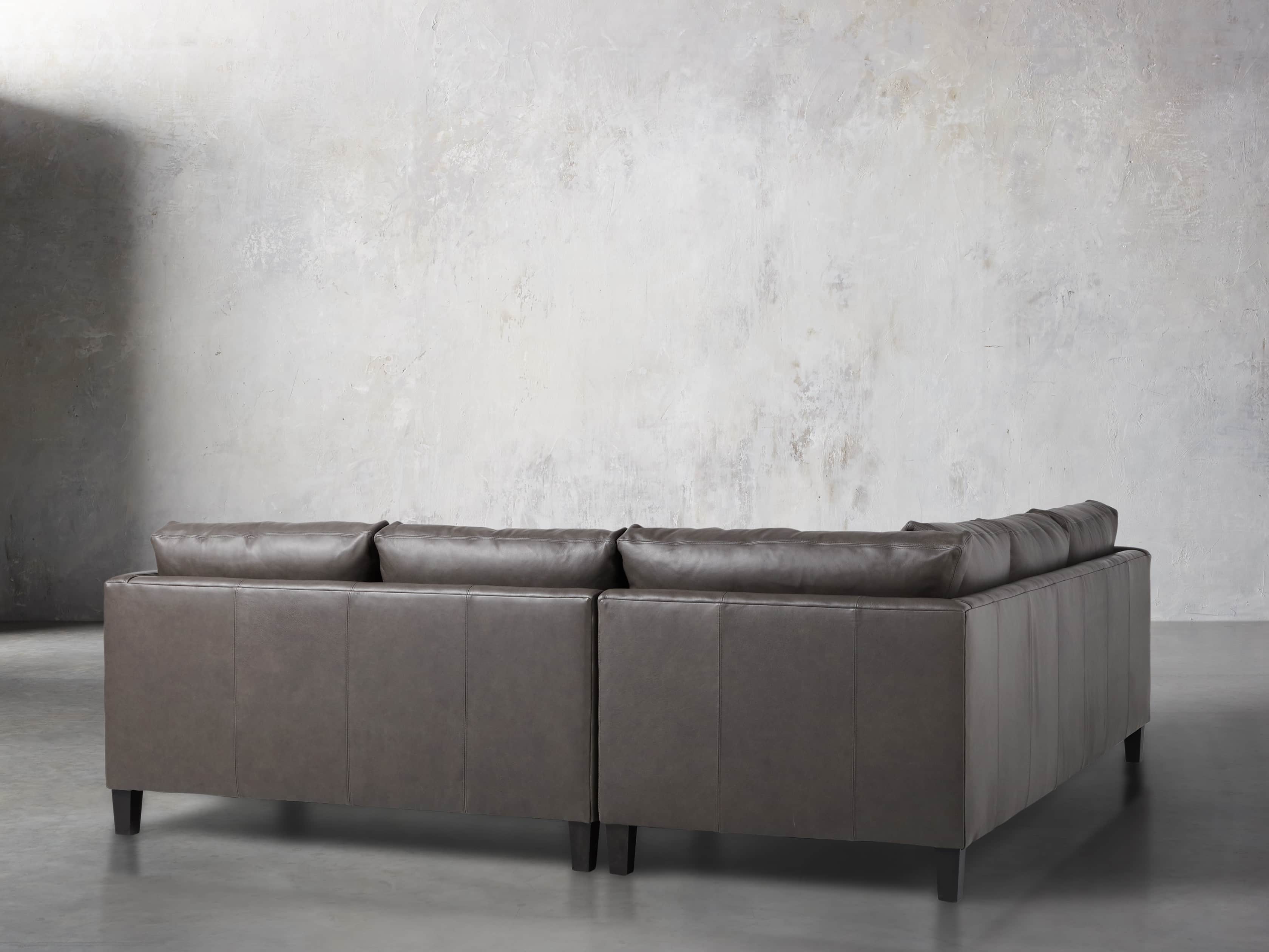 Taylor 98" Leather Two Piece Sectional