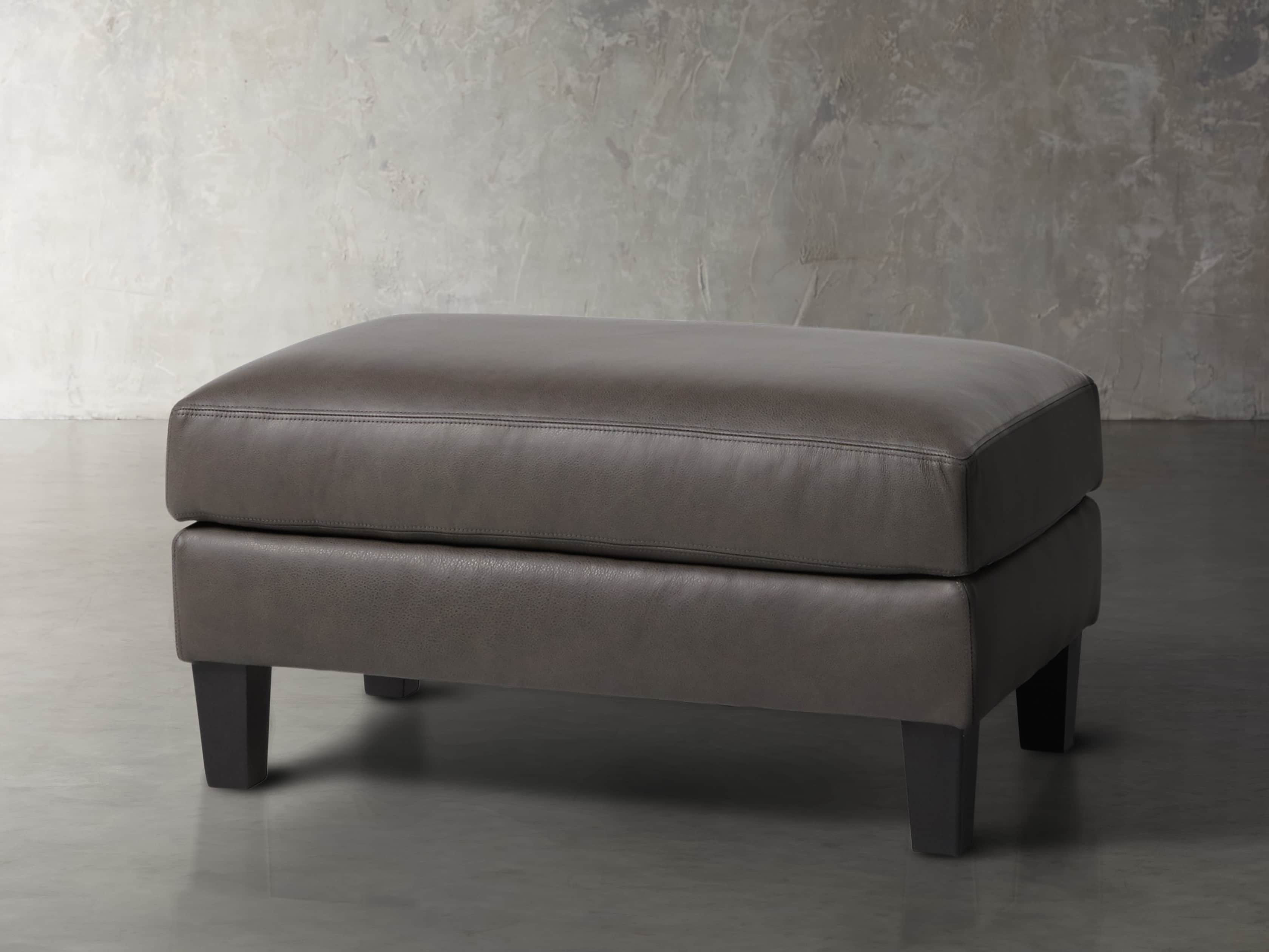 Taylor Leather 22" Ottoman, slide 3 of 4