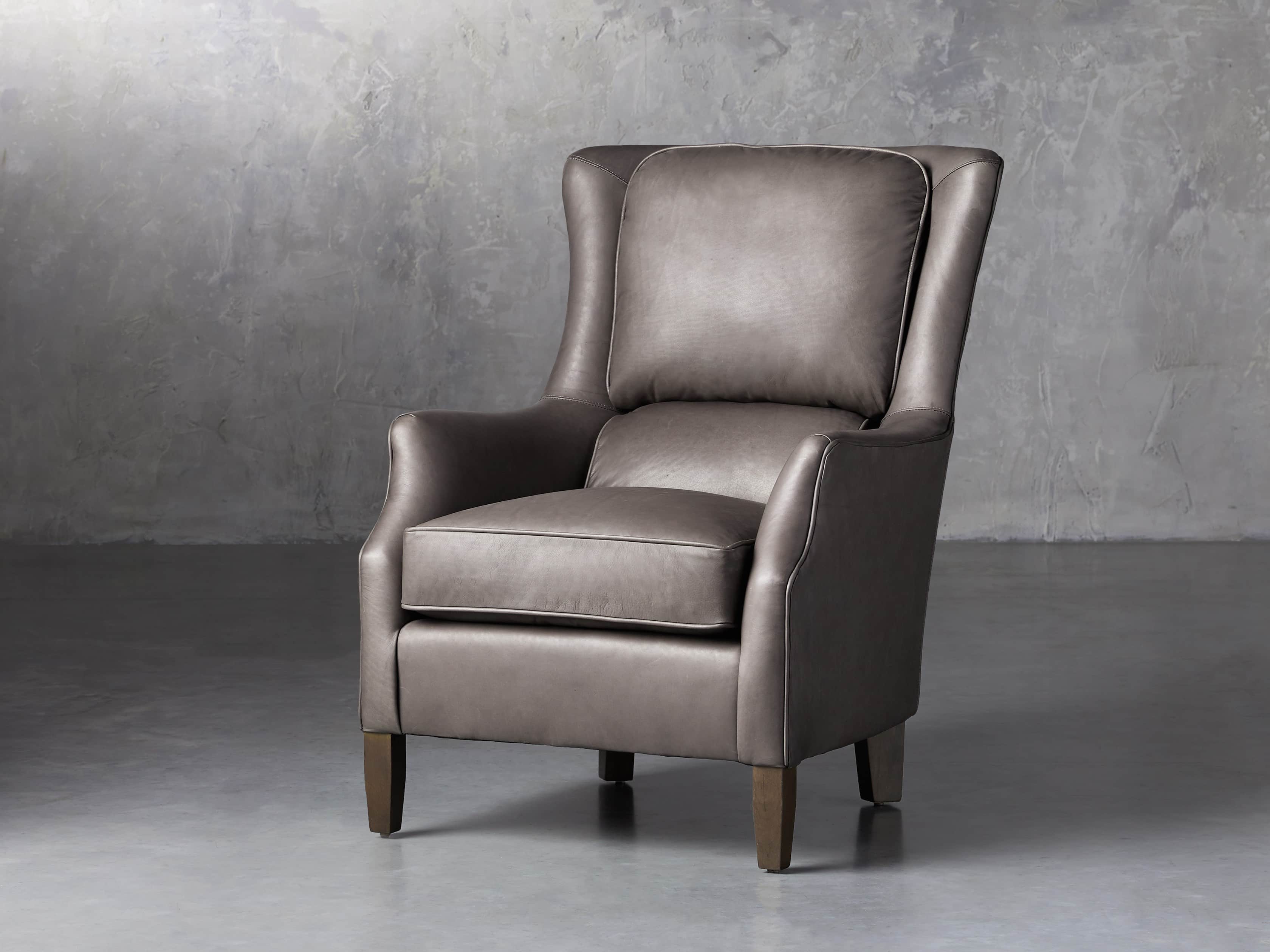 arhaus leather recliner