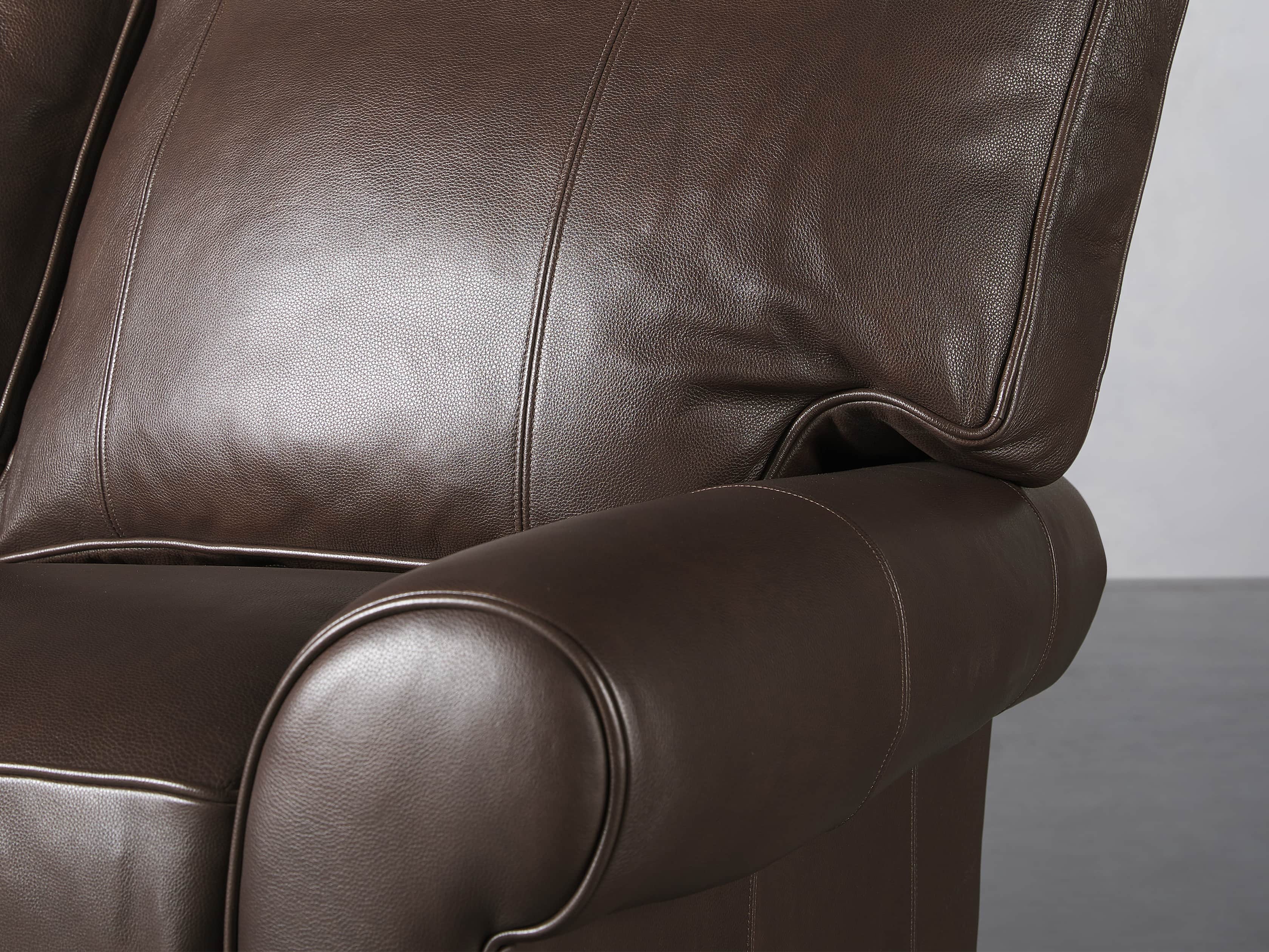 Brentwood Leather 92" Sofa (Right & Left Motion), slide 7 of 9