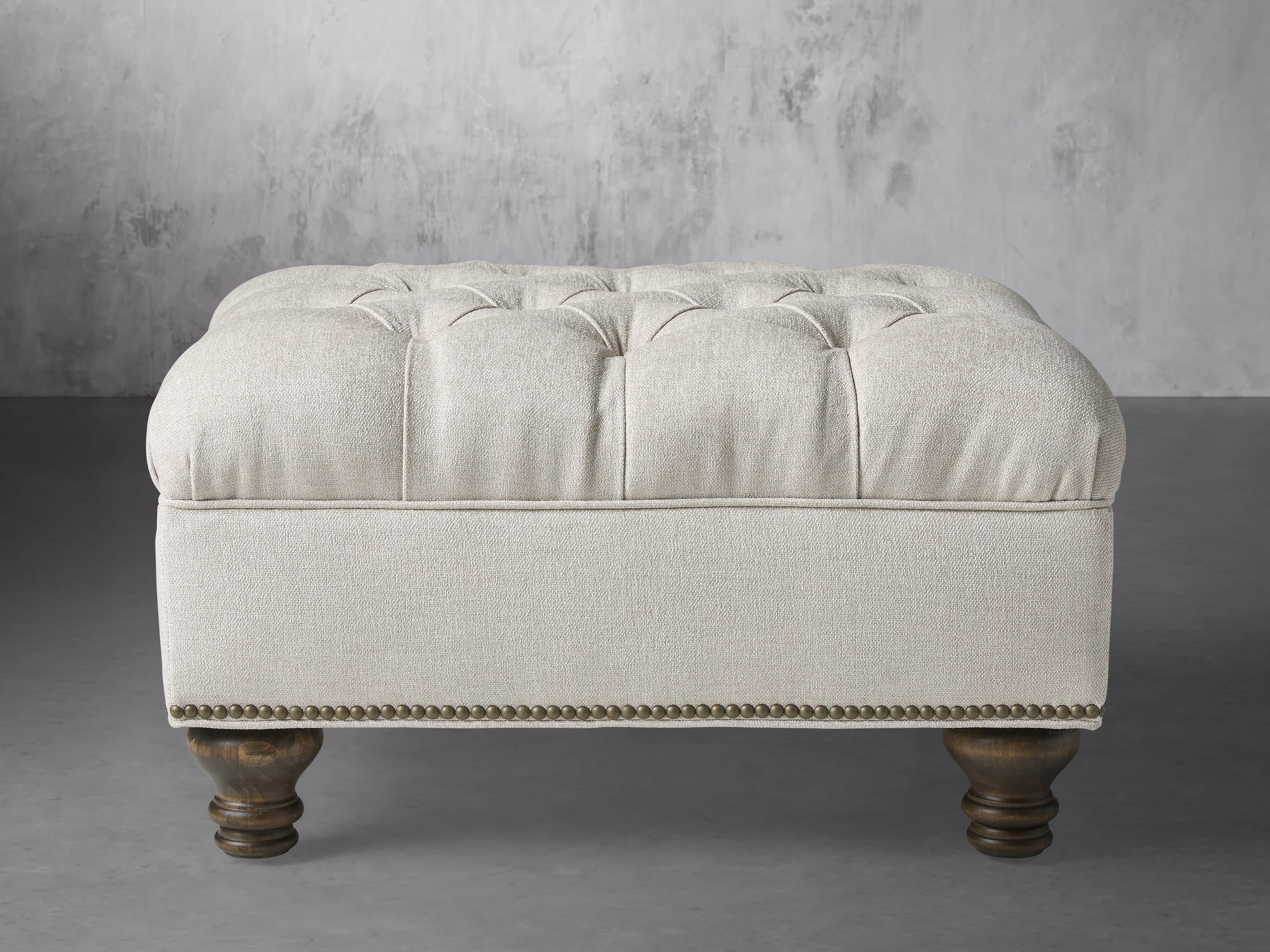 Arhaus 2024 tufted ottoman