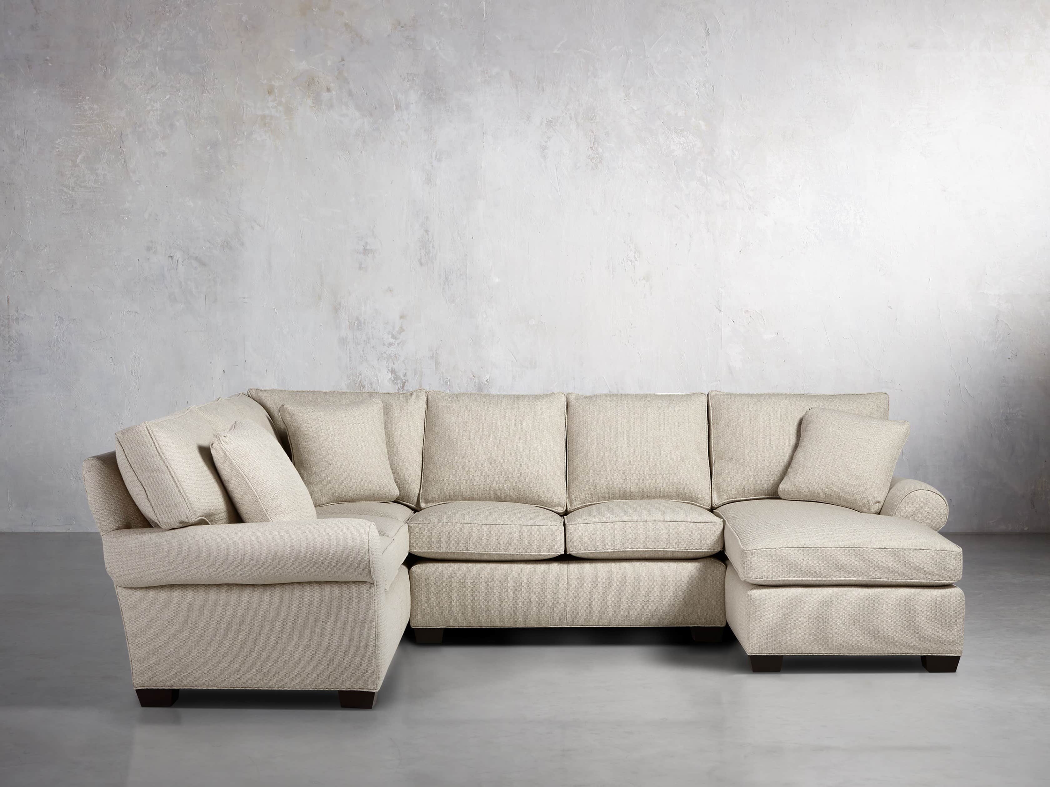 Brentwood Upholstered 124" Right Arm Sectional