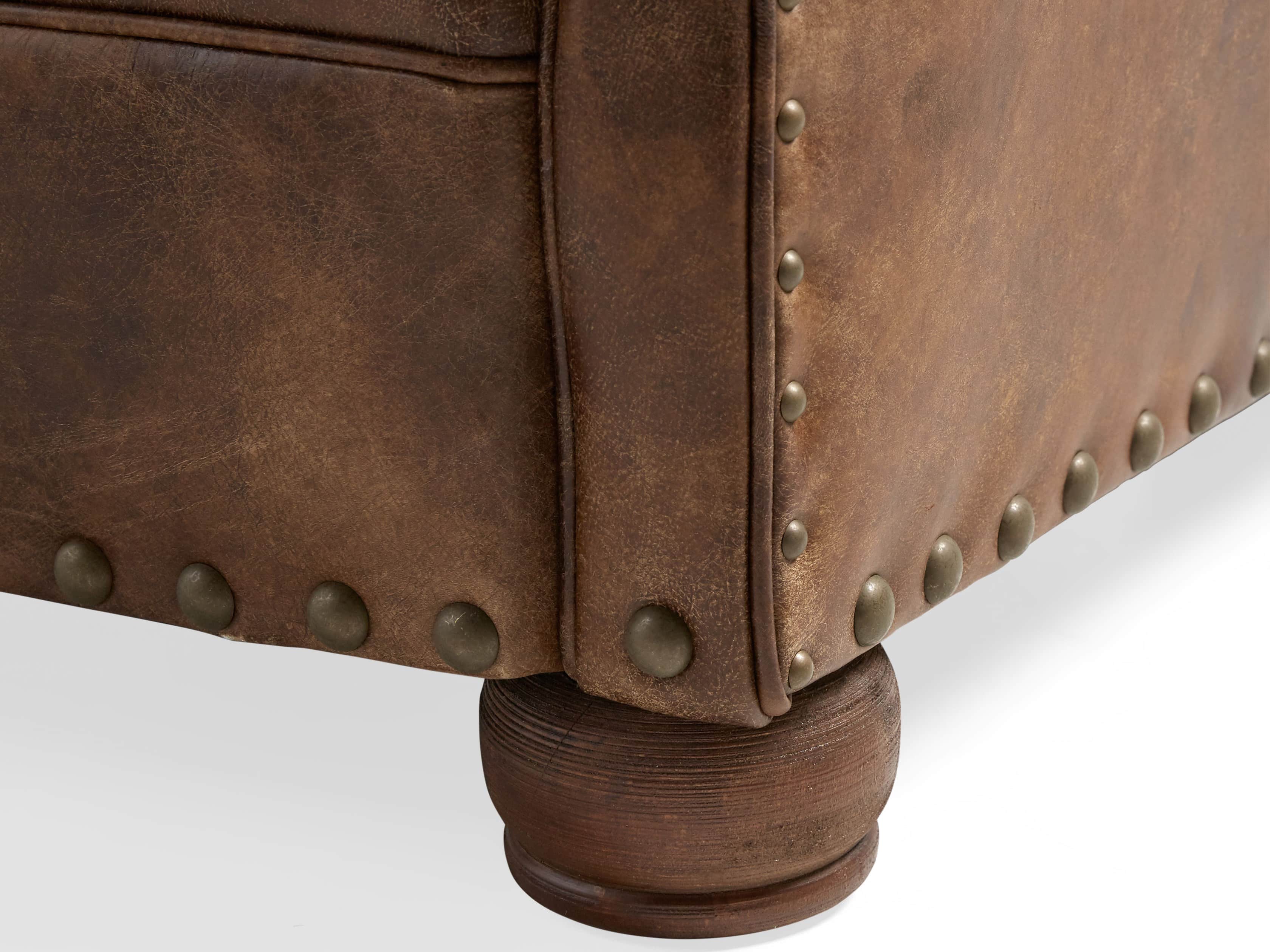 Beacon 41" Leather Tufted Chair, slide 7 of 7