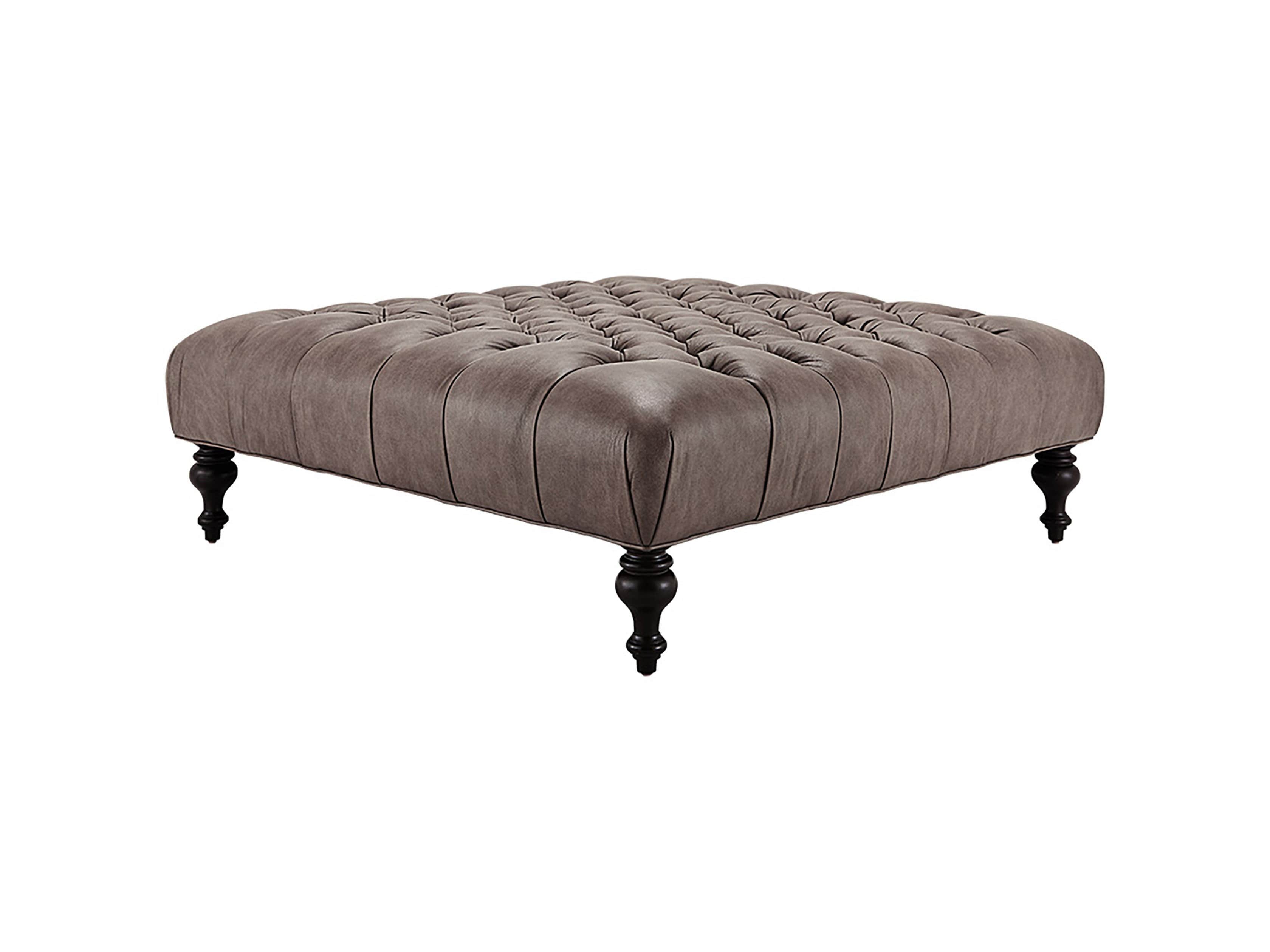 Club Leather Ottoman Arhaus