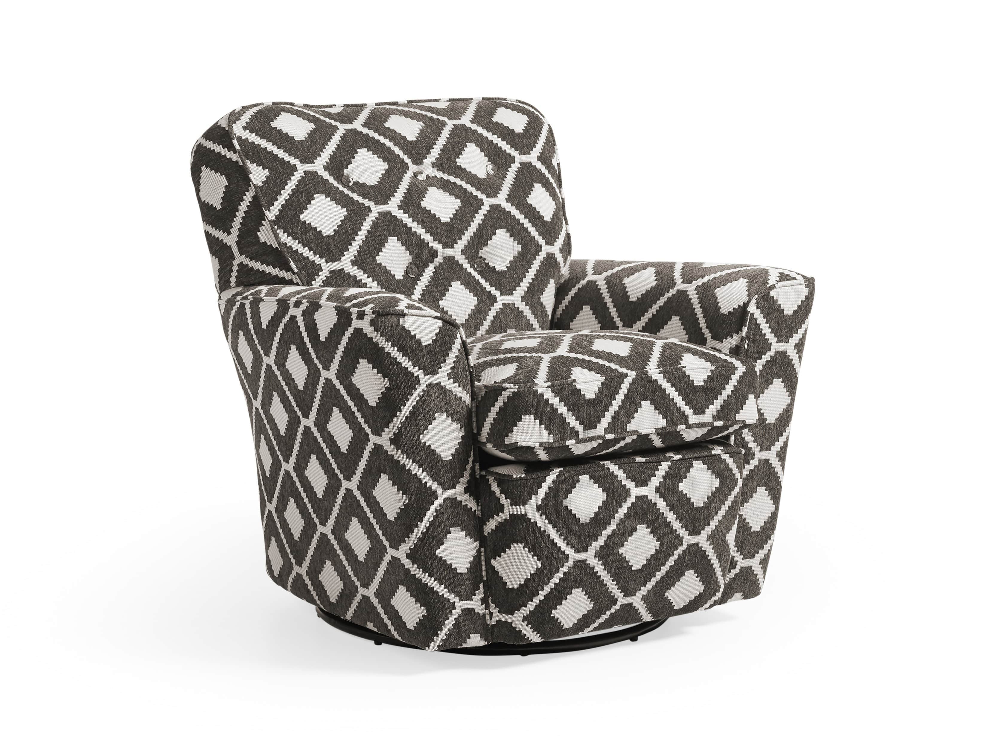 Denton Upholstered 35" Swivel Chair