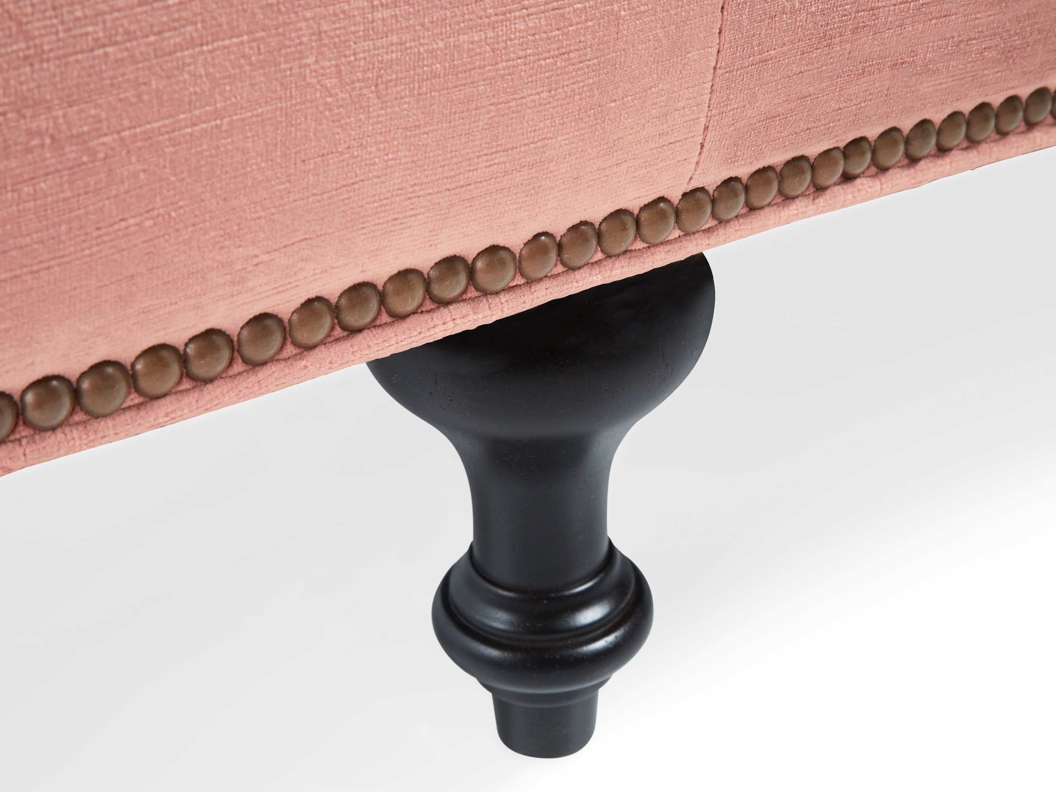 Fiona Cushion 97" Upholstered Tufted Sofa in Brussels Rosewood, slide 7 of 8