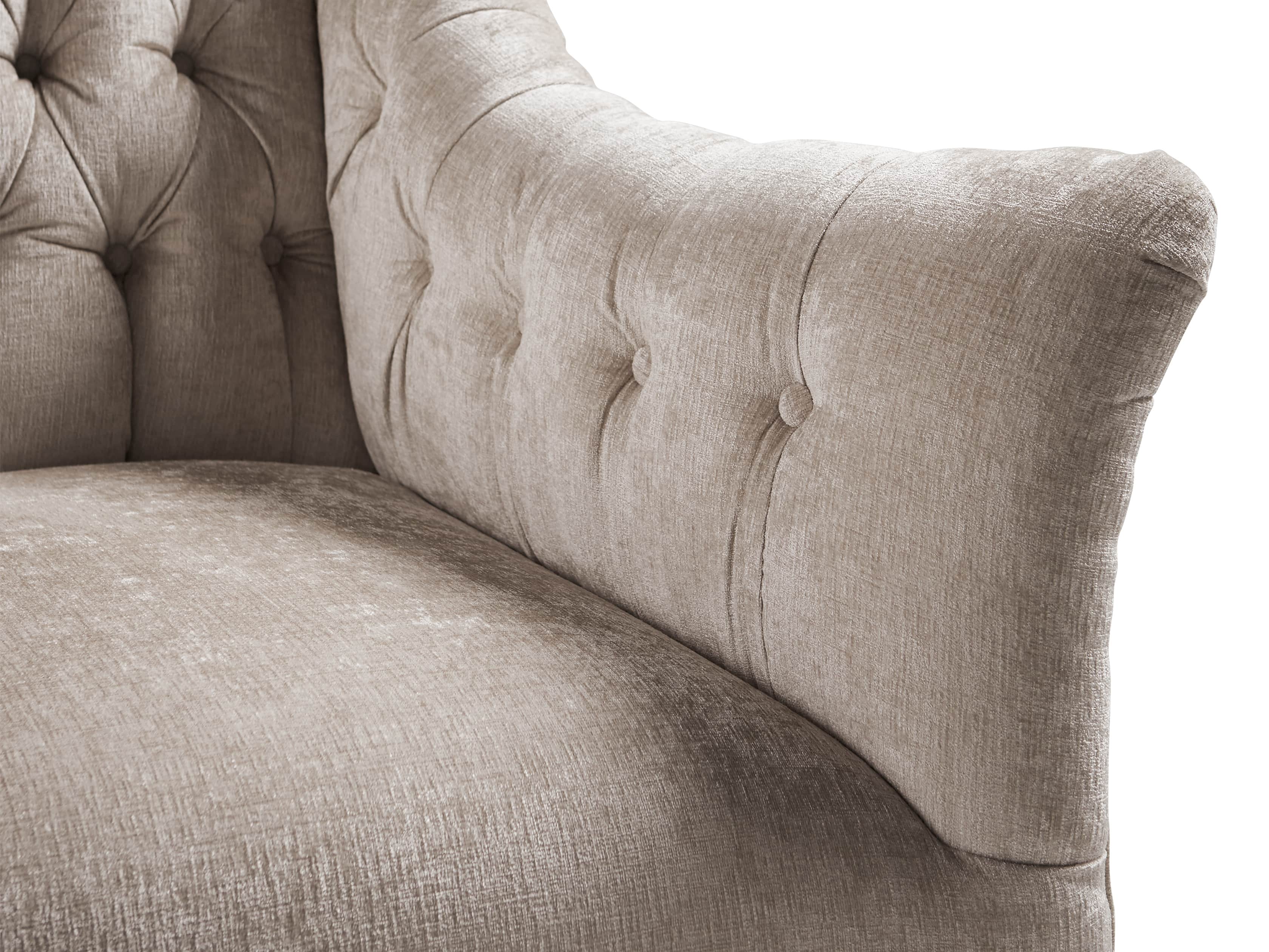 Fiona 97" Upholstered Tufted Sofa, slide 3 of 4