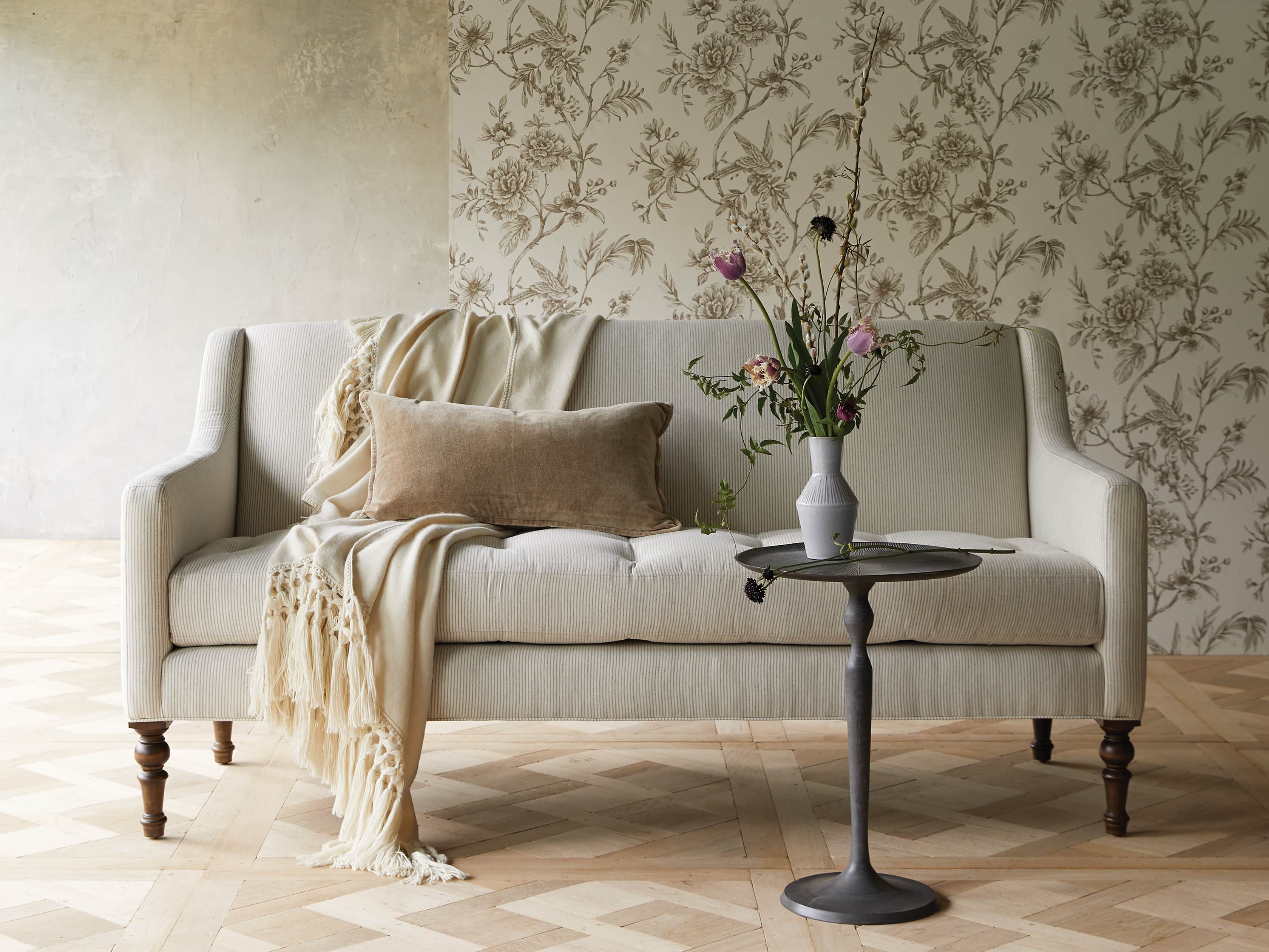Fenwick Upholstered 74" Settee, slide 2 of 9