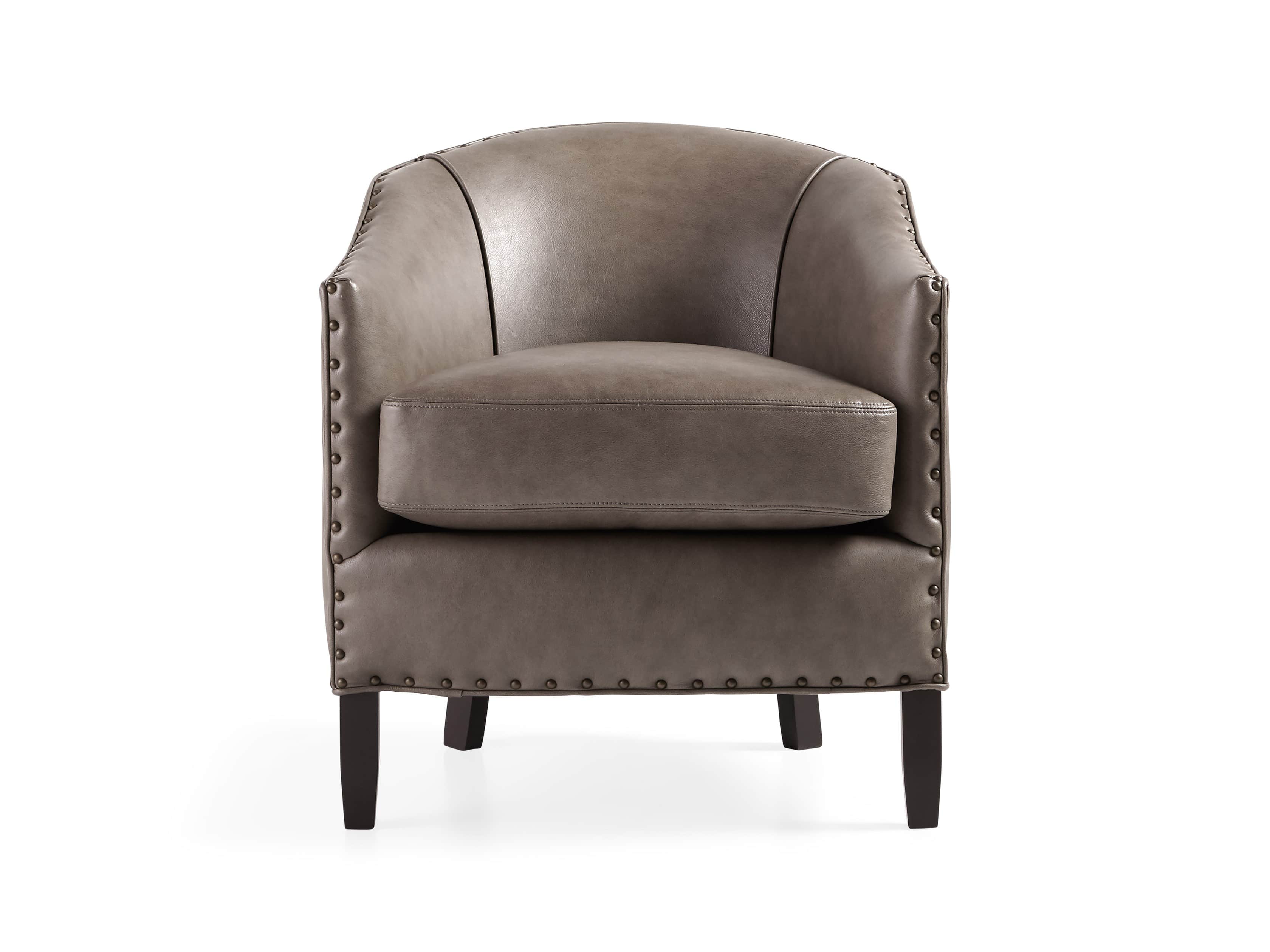 Giles 28" Leather Chair, slide 2 of 8