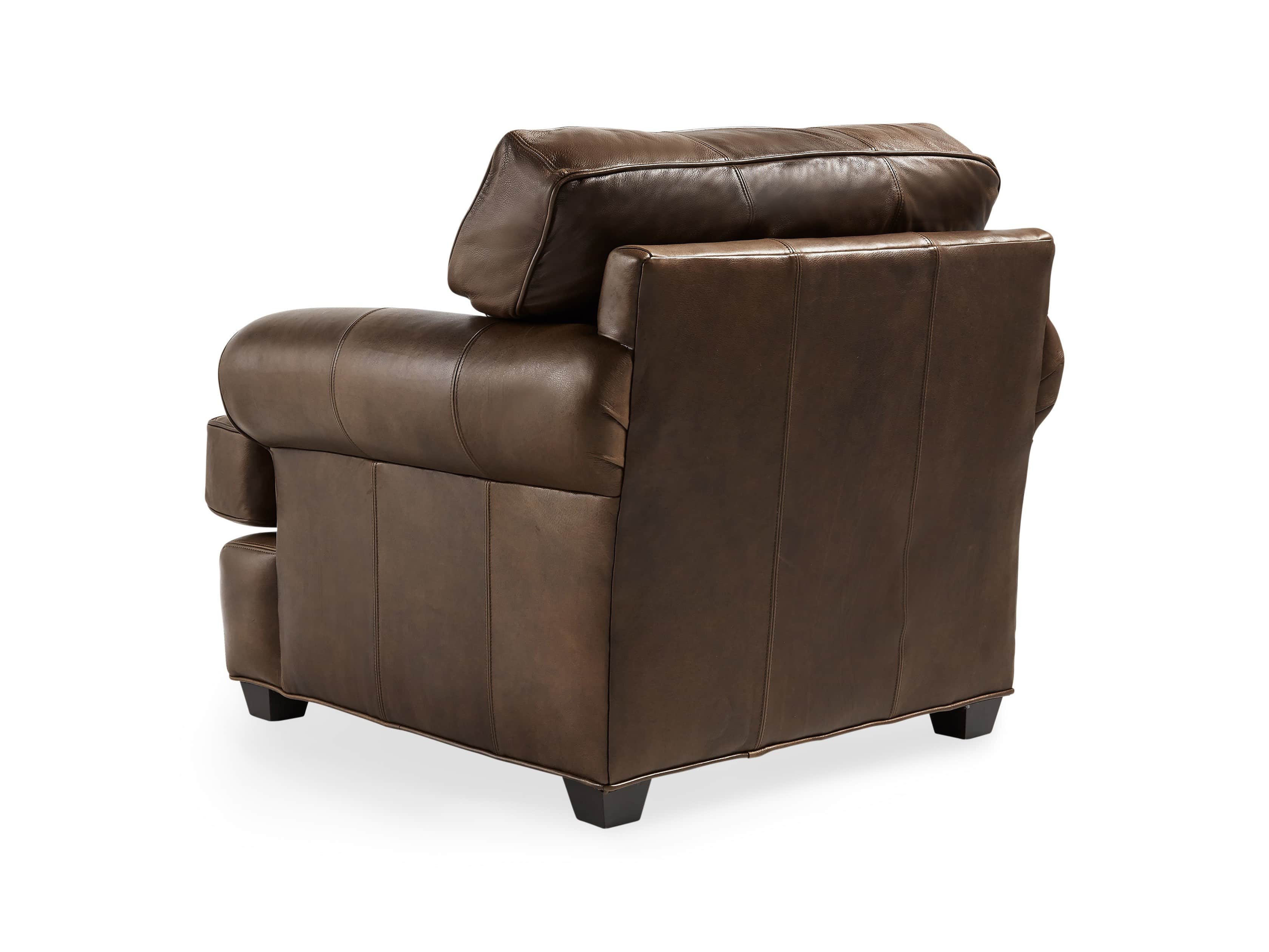 Hadley 42" Leather Chair in Anilina Hazelnut, slide 5 of 6