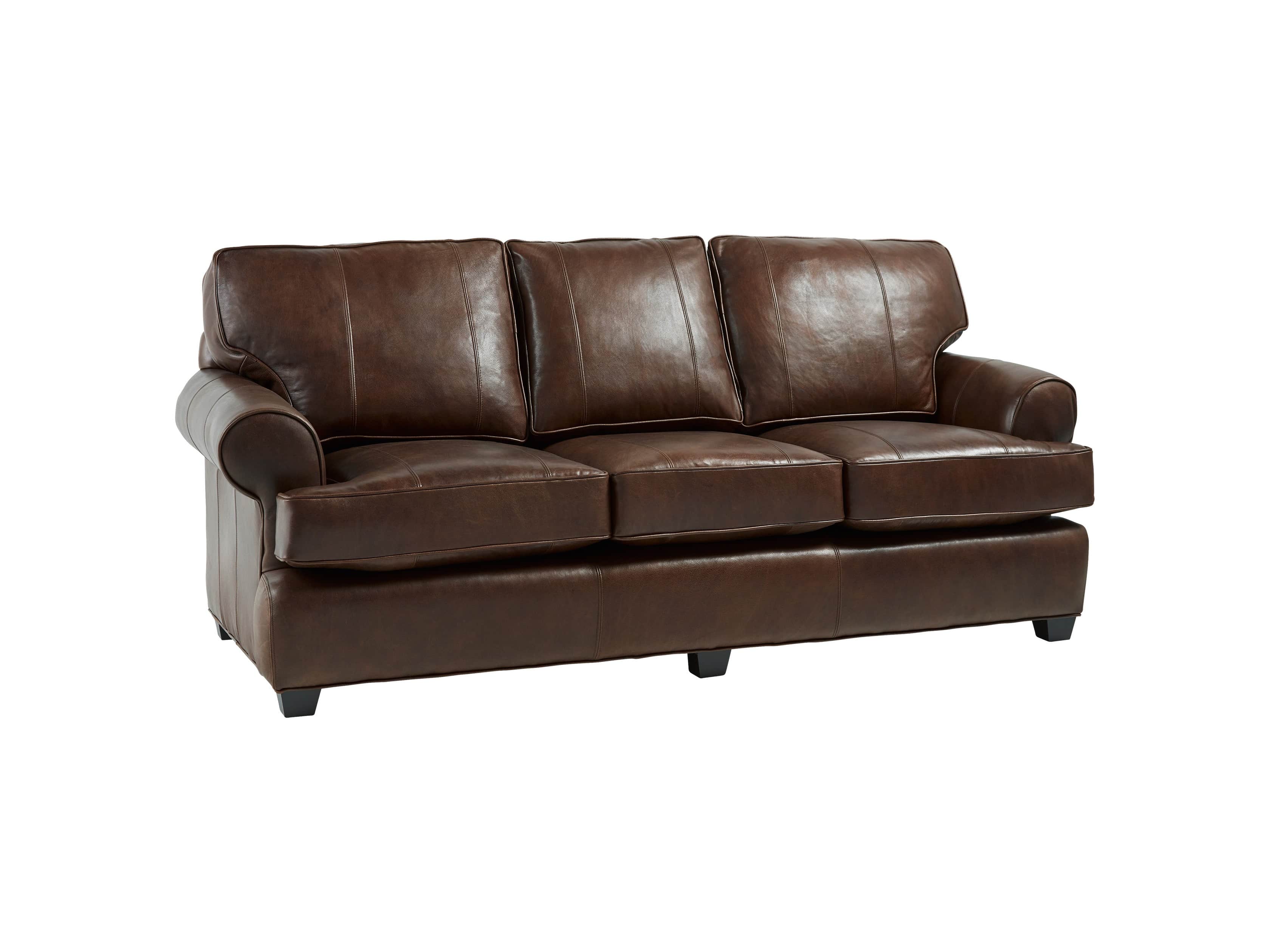 arhaus hadley leather sofa