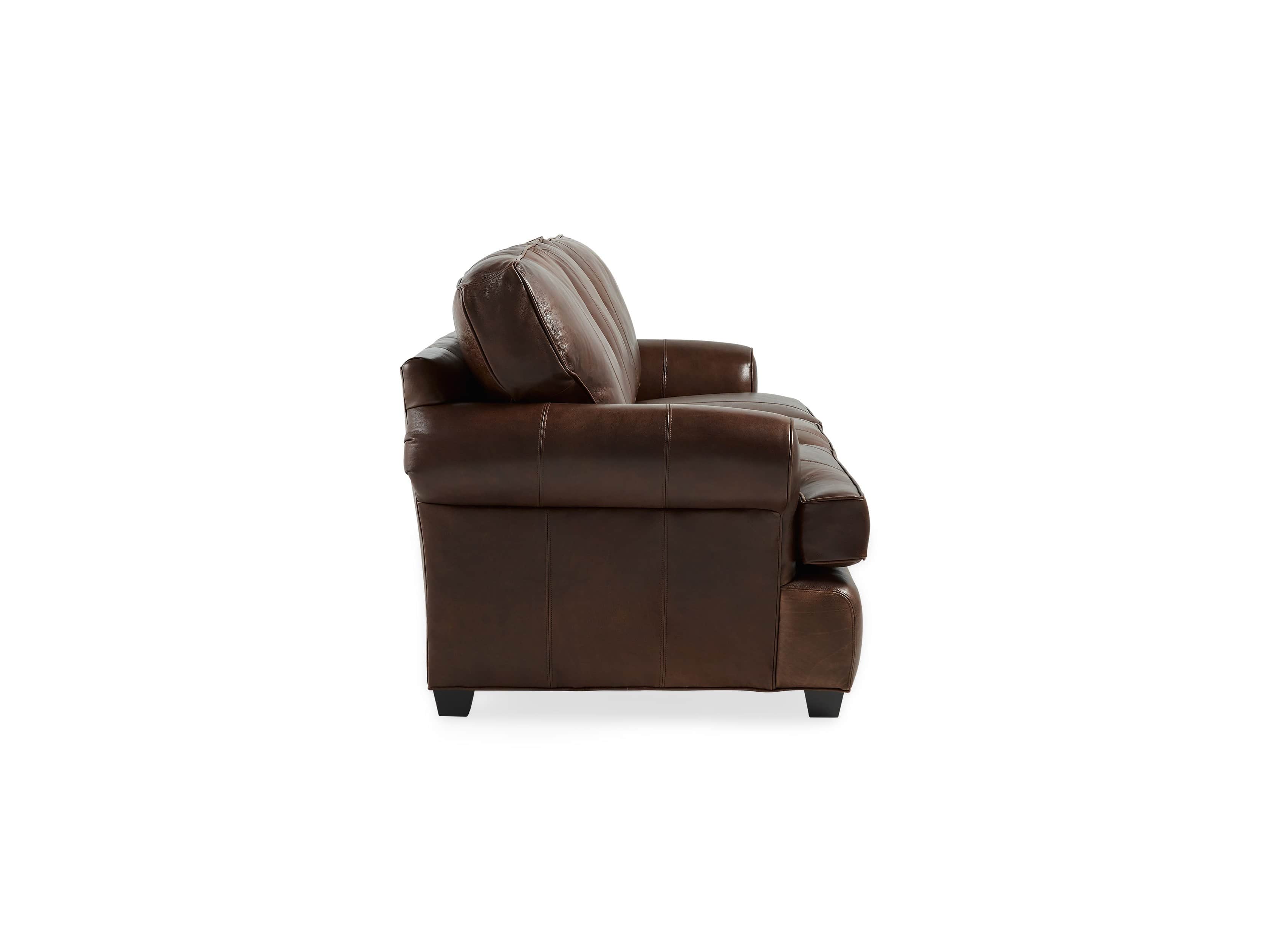 Hadley 89" Leather Sofa in Aniline Hazelnut, slide 5 of 7