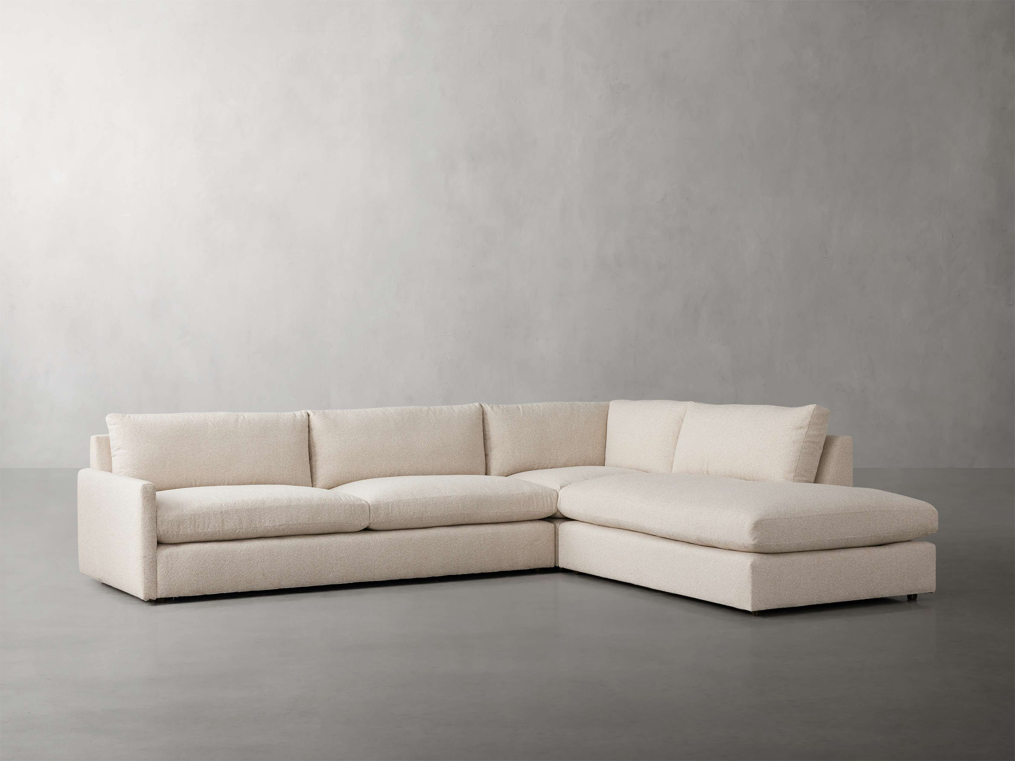 Kipton Three Piece Bumper Sectional