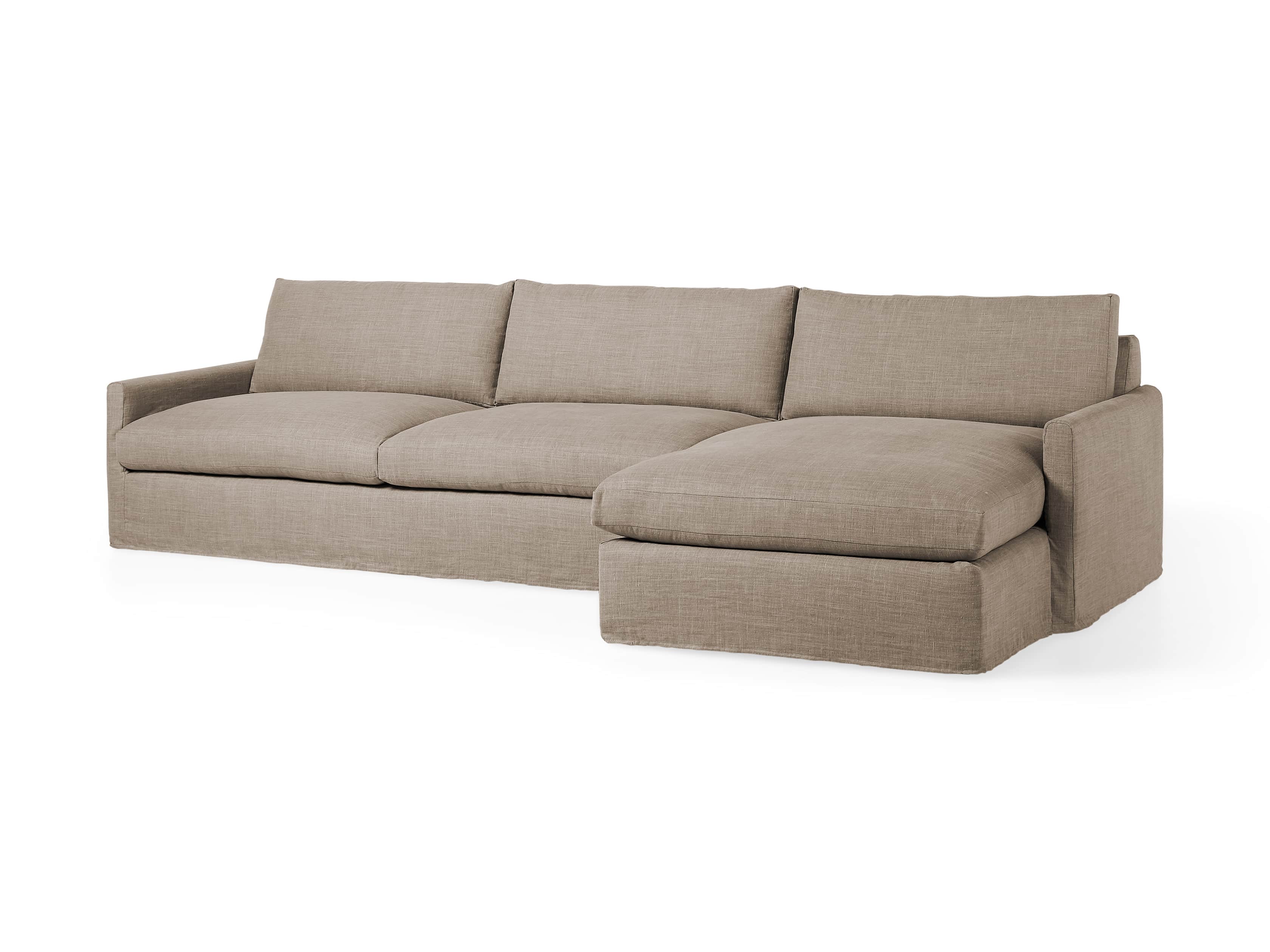 Kipton Slipcovered 139" Right Arm Two Piece Sectional, slide 4 of 8
