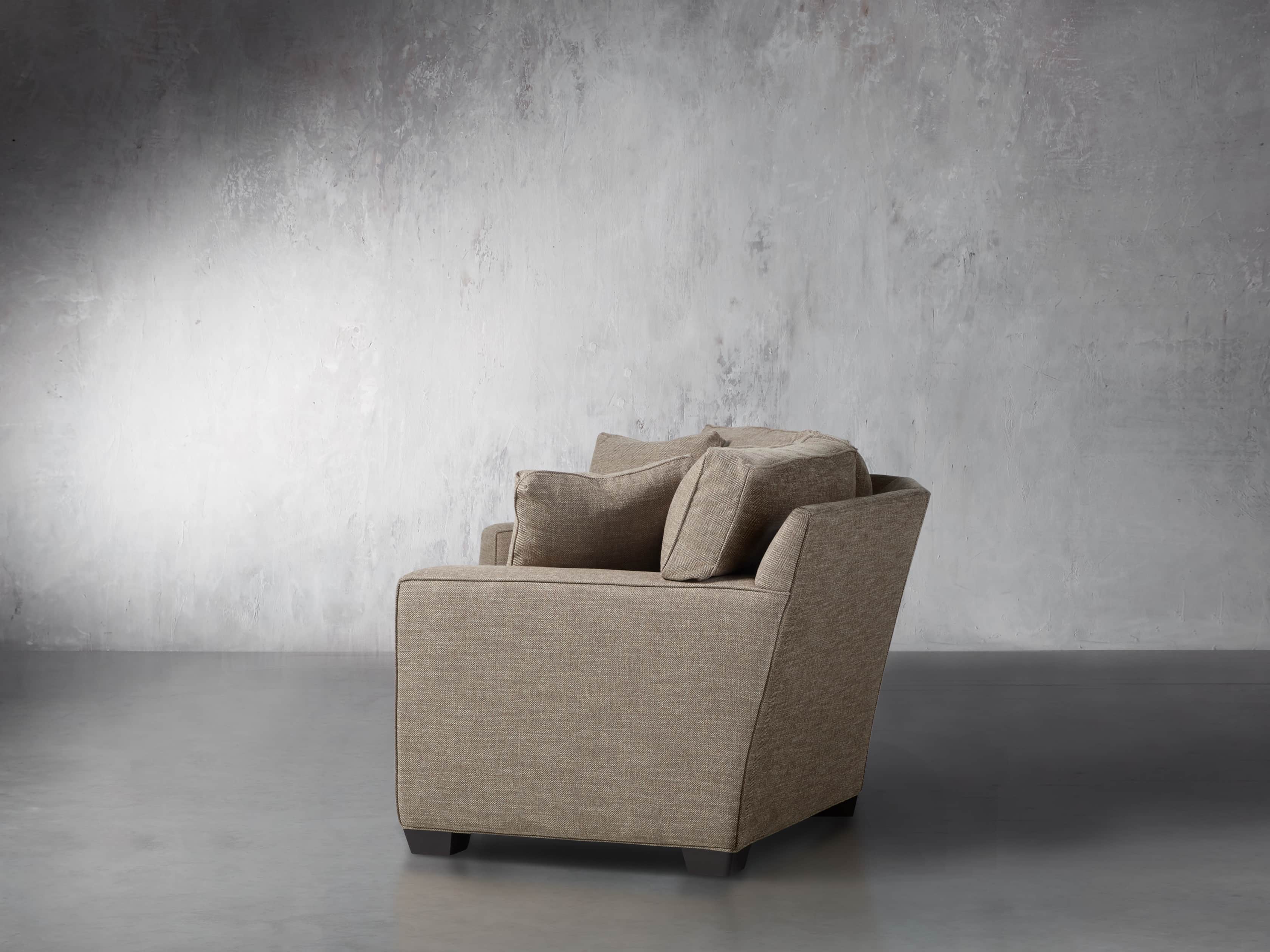 Brentwood Square 107" Upholstered Wedge Sofa