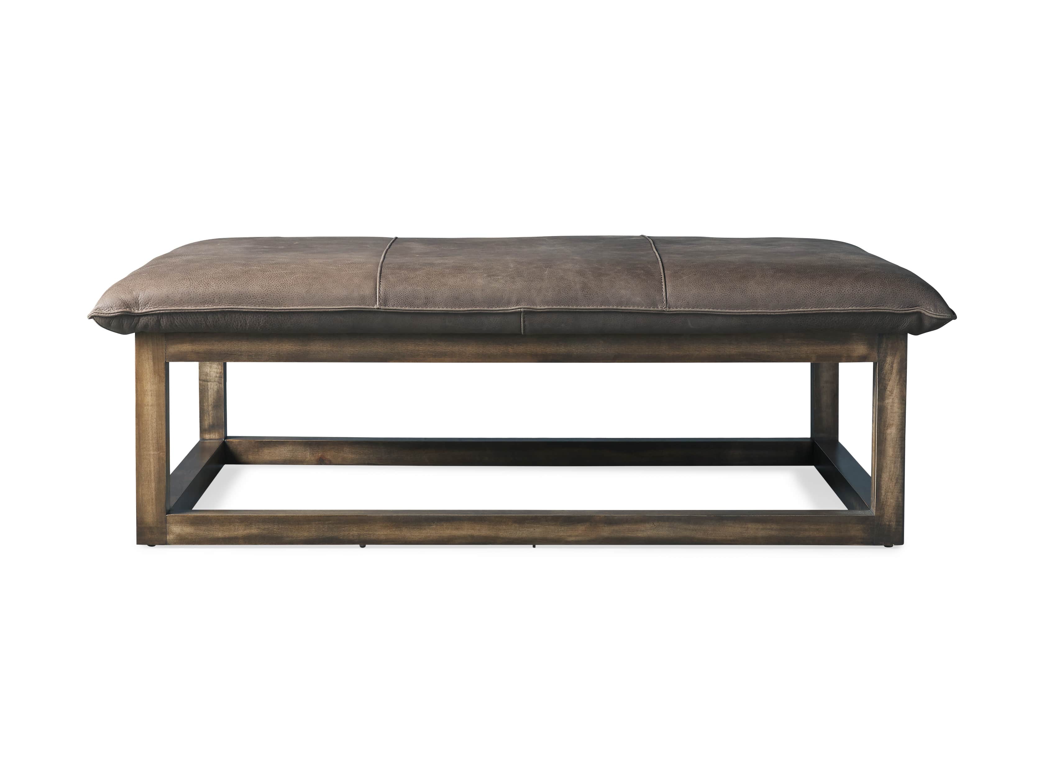 Ranch Leather 56" Rectangle Ottoman, slide 6 of 6