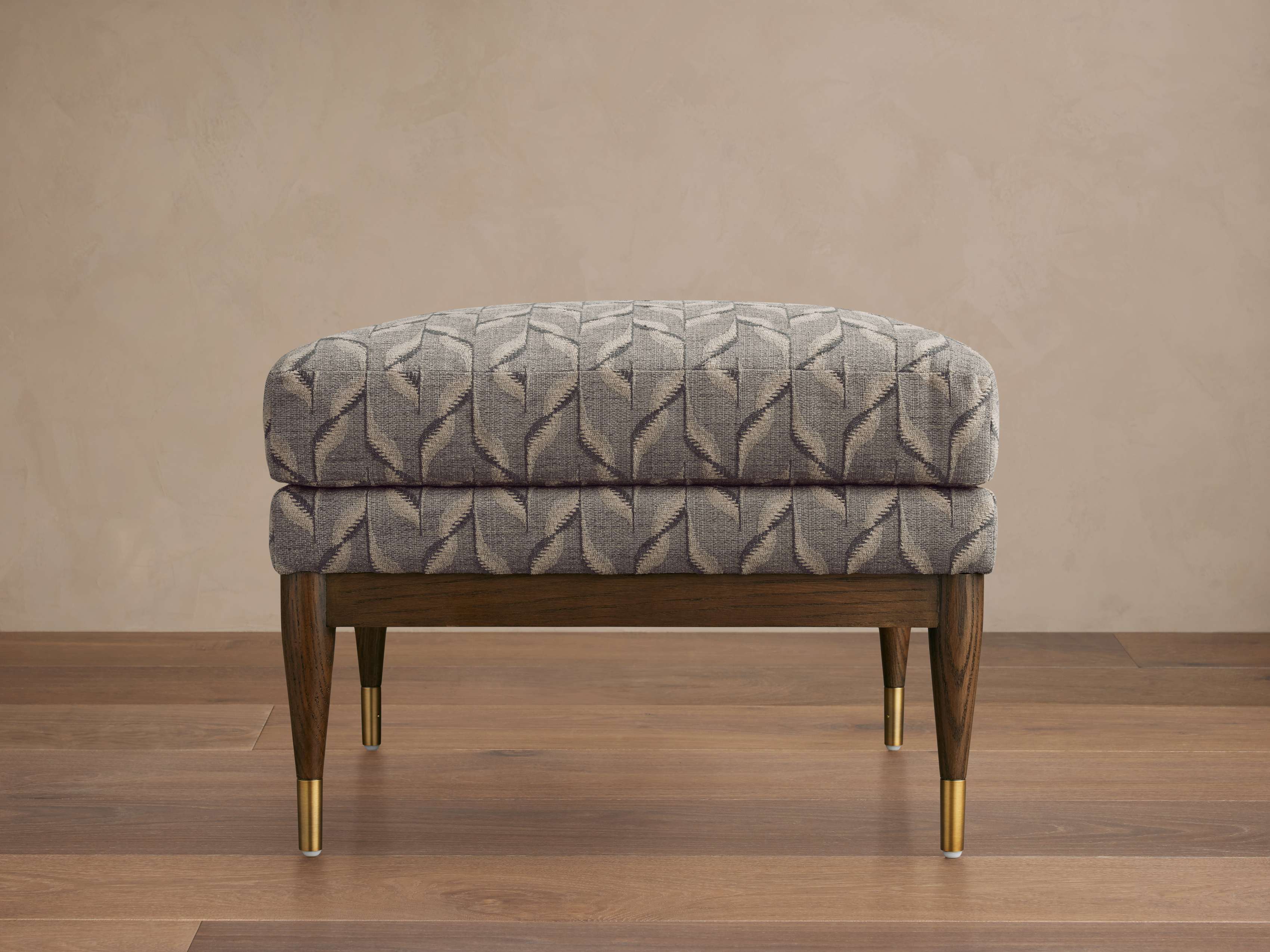 Fisher Square Ottoman in Matte Mink
