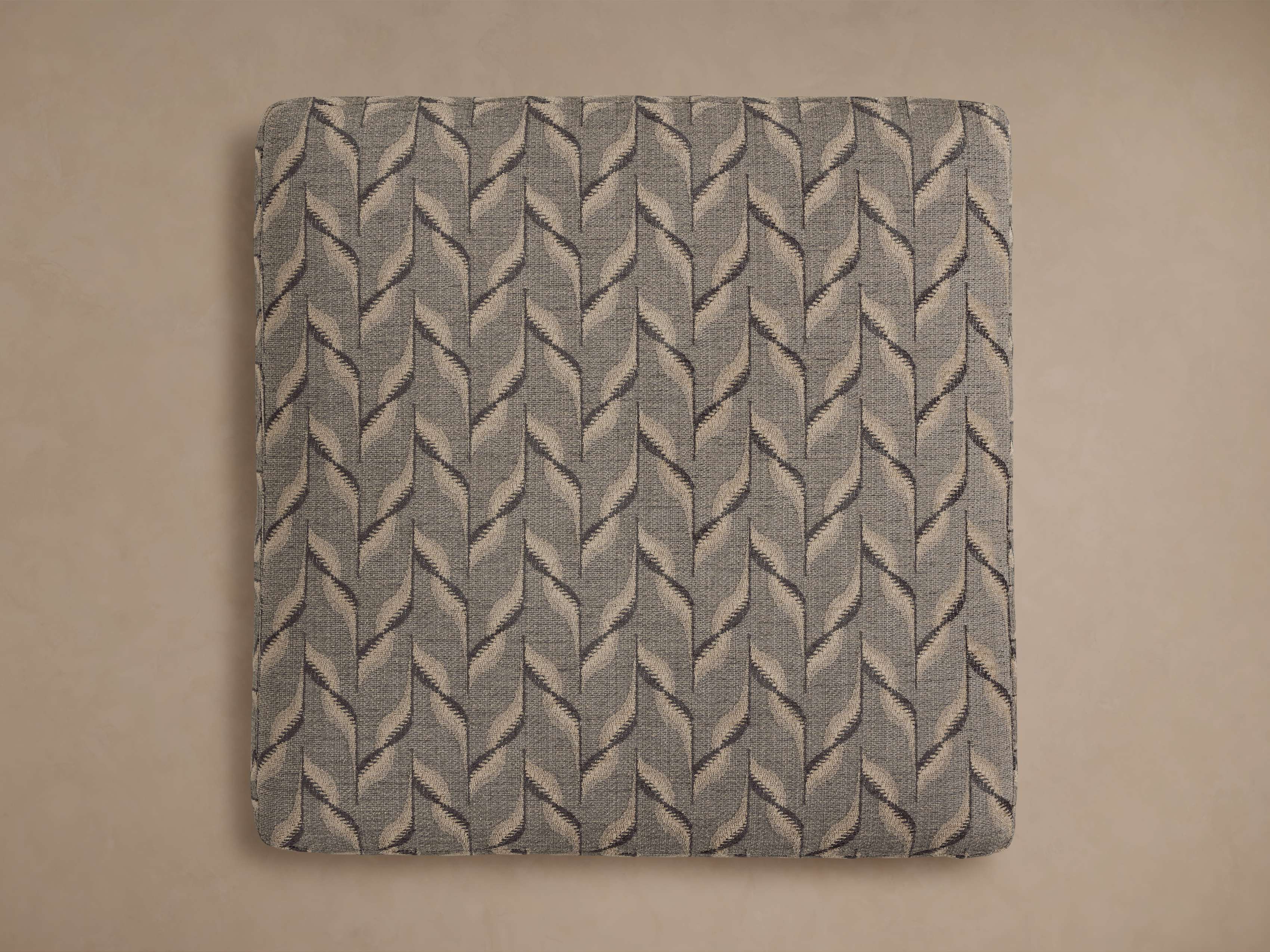 Fisher Square Ottoman in Matte Mink