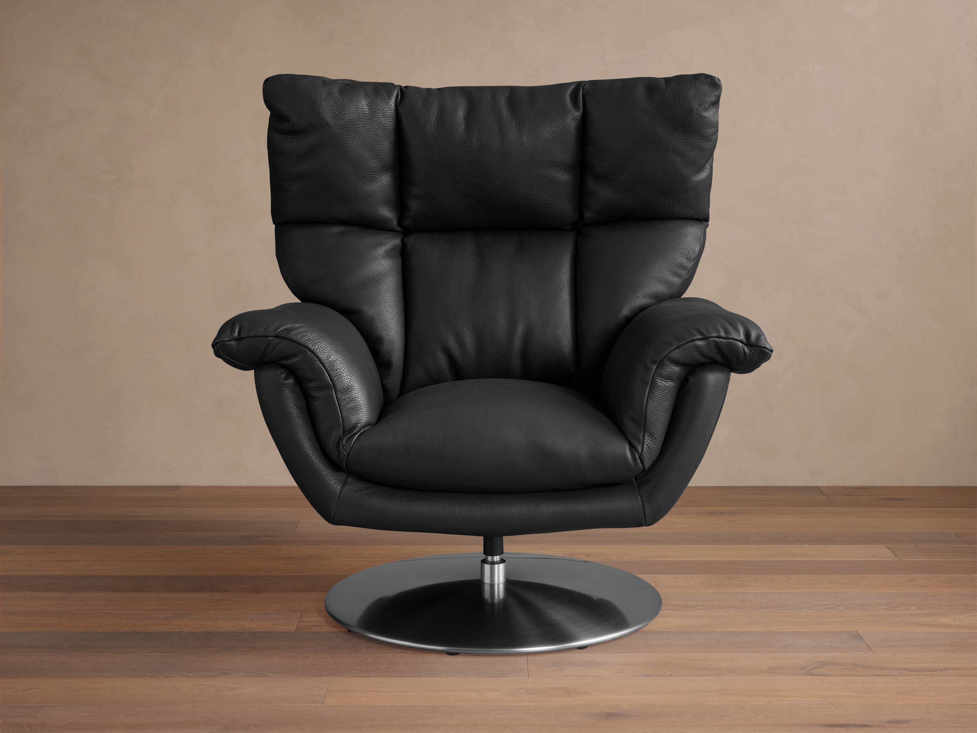 Deacon Leather Swivel Recliner - Thumbnail 4