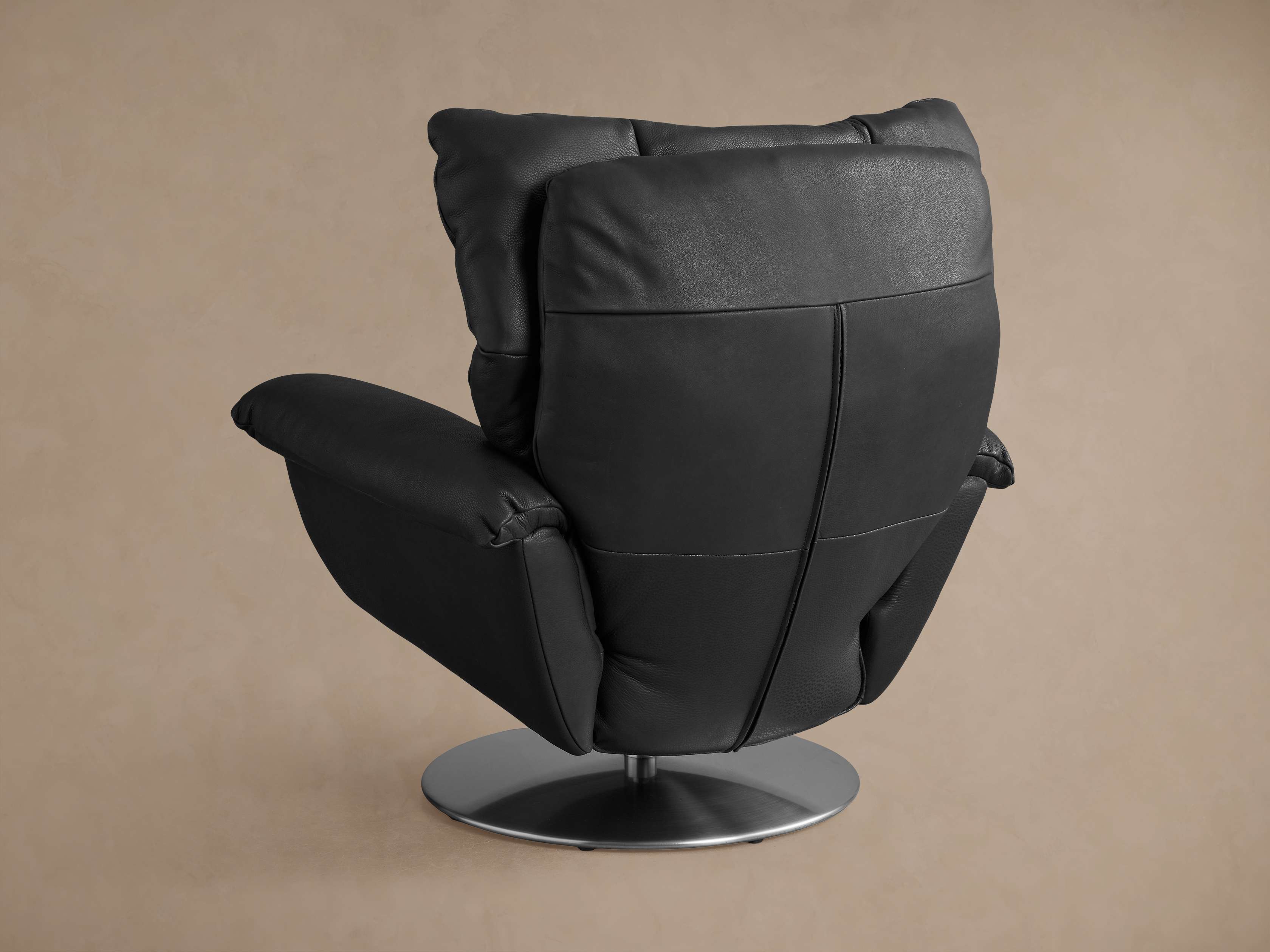 Deacon Leather Swivel Recliner - Thumbnail 5