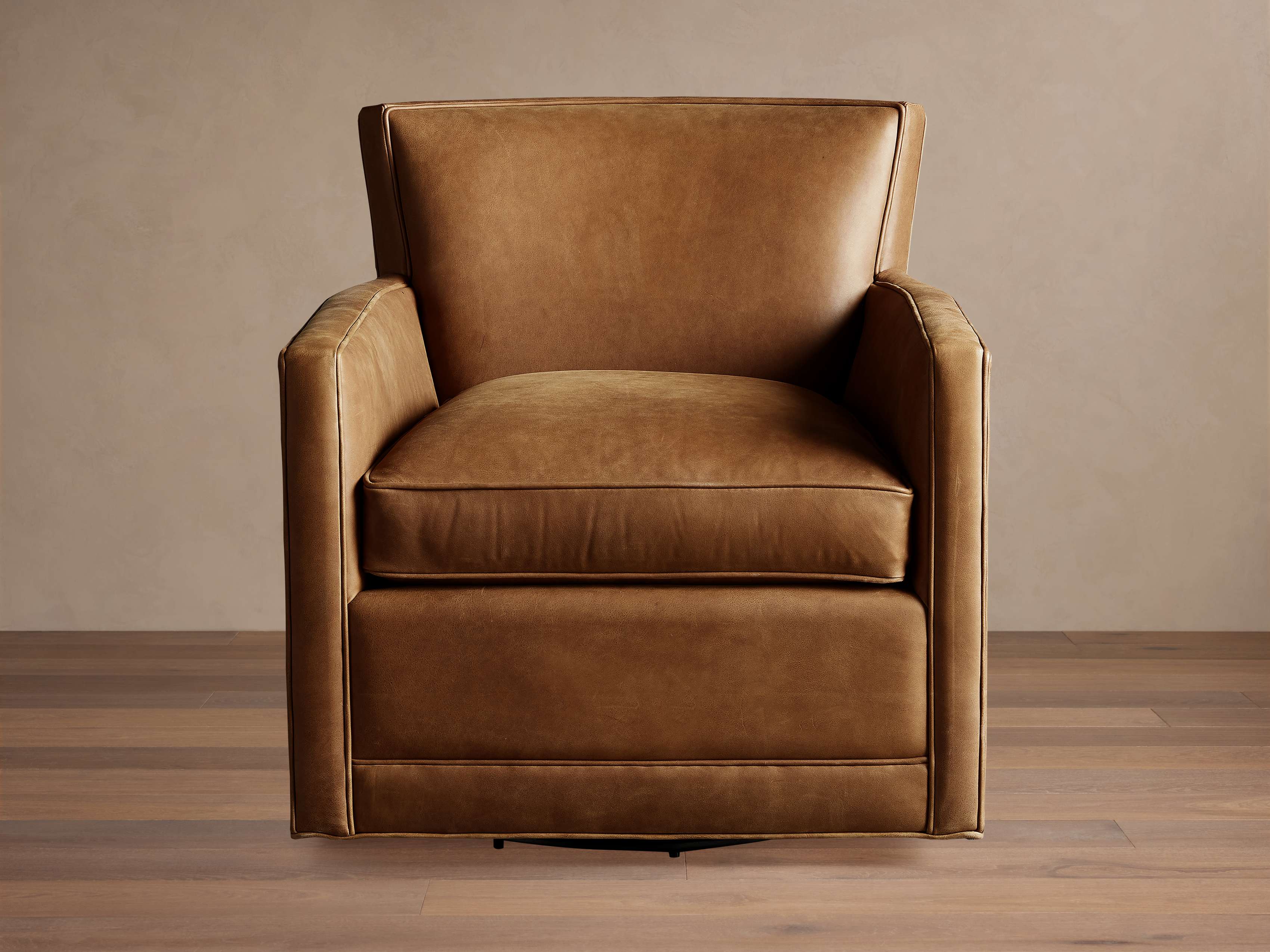 Rudy Leather Swivel Chair