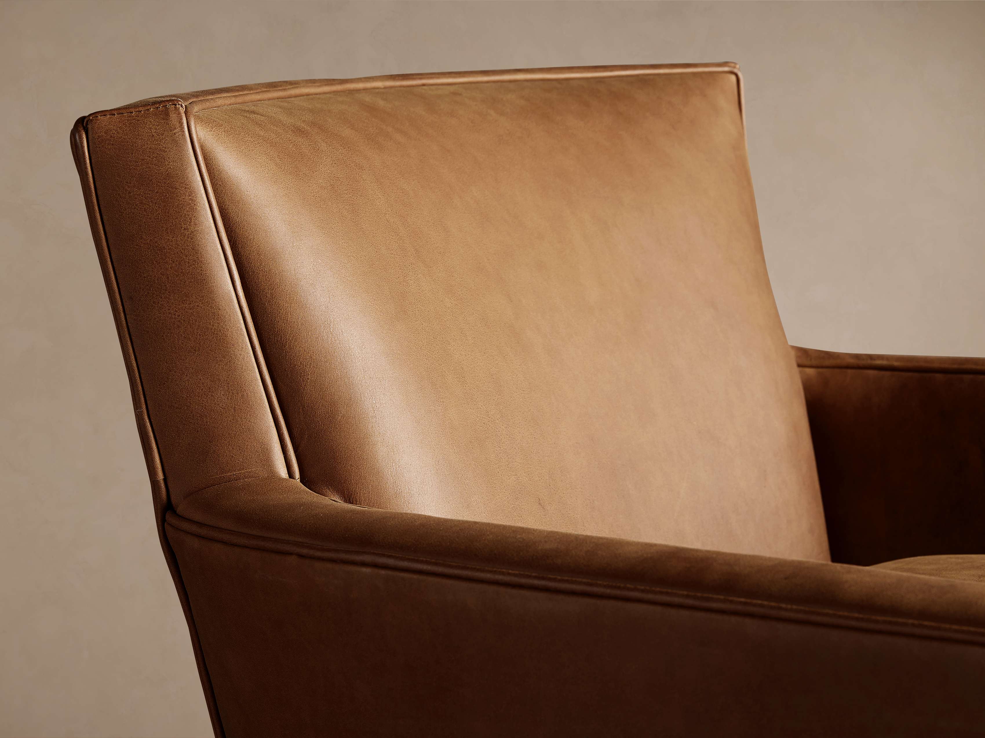 Rudy Leather Swivel Chair