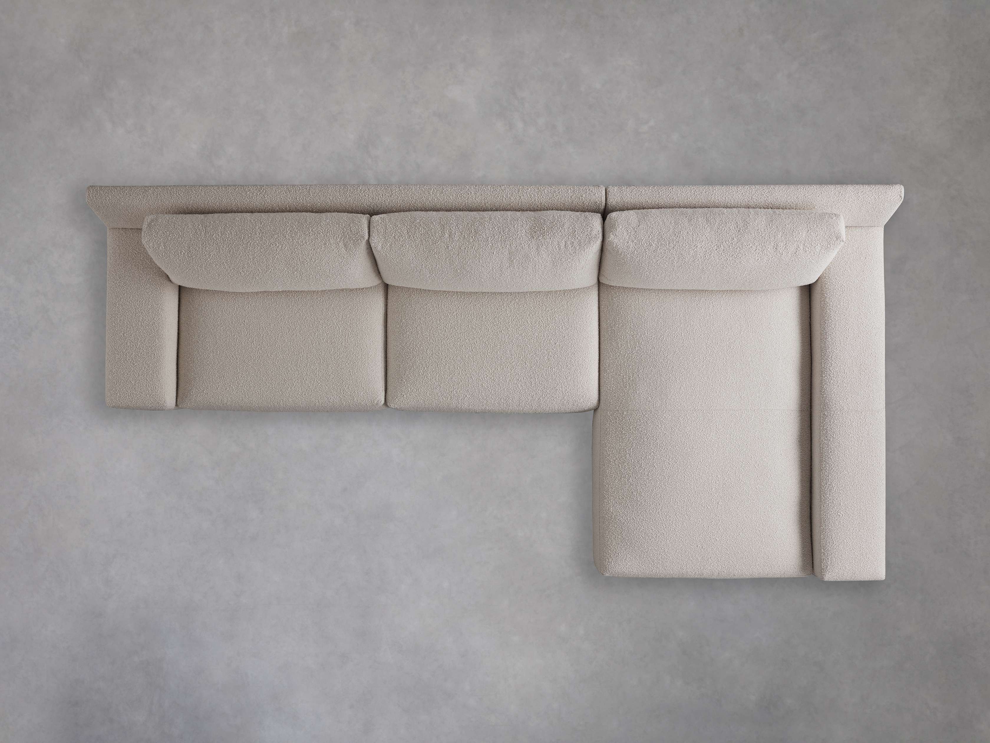 Novoli Two Piece Short Arm Chaise Sectional