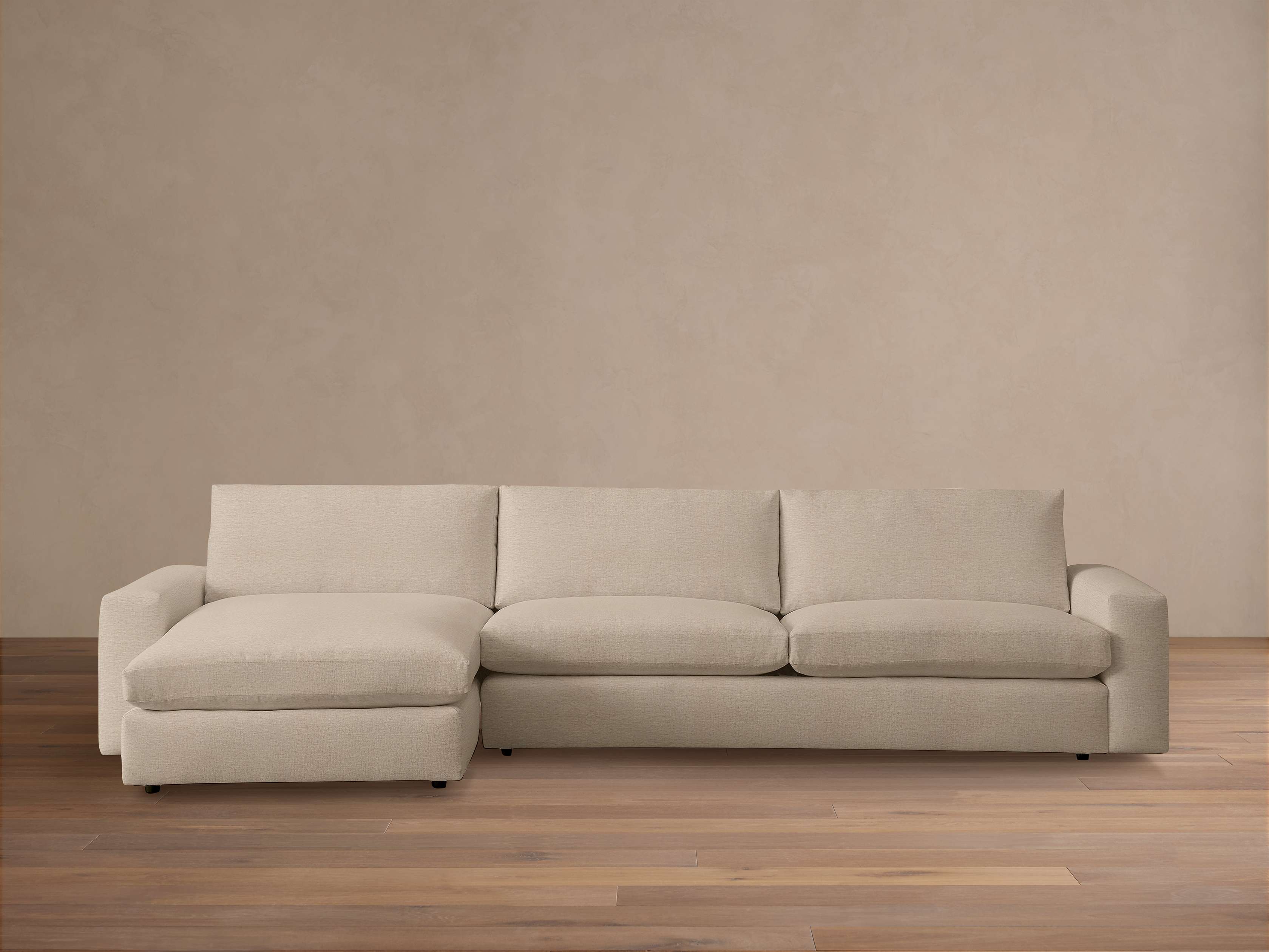 Arhaus Kipton Wide Arm Chaise Sectional
