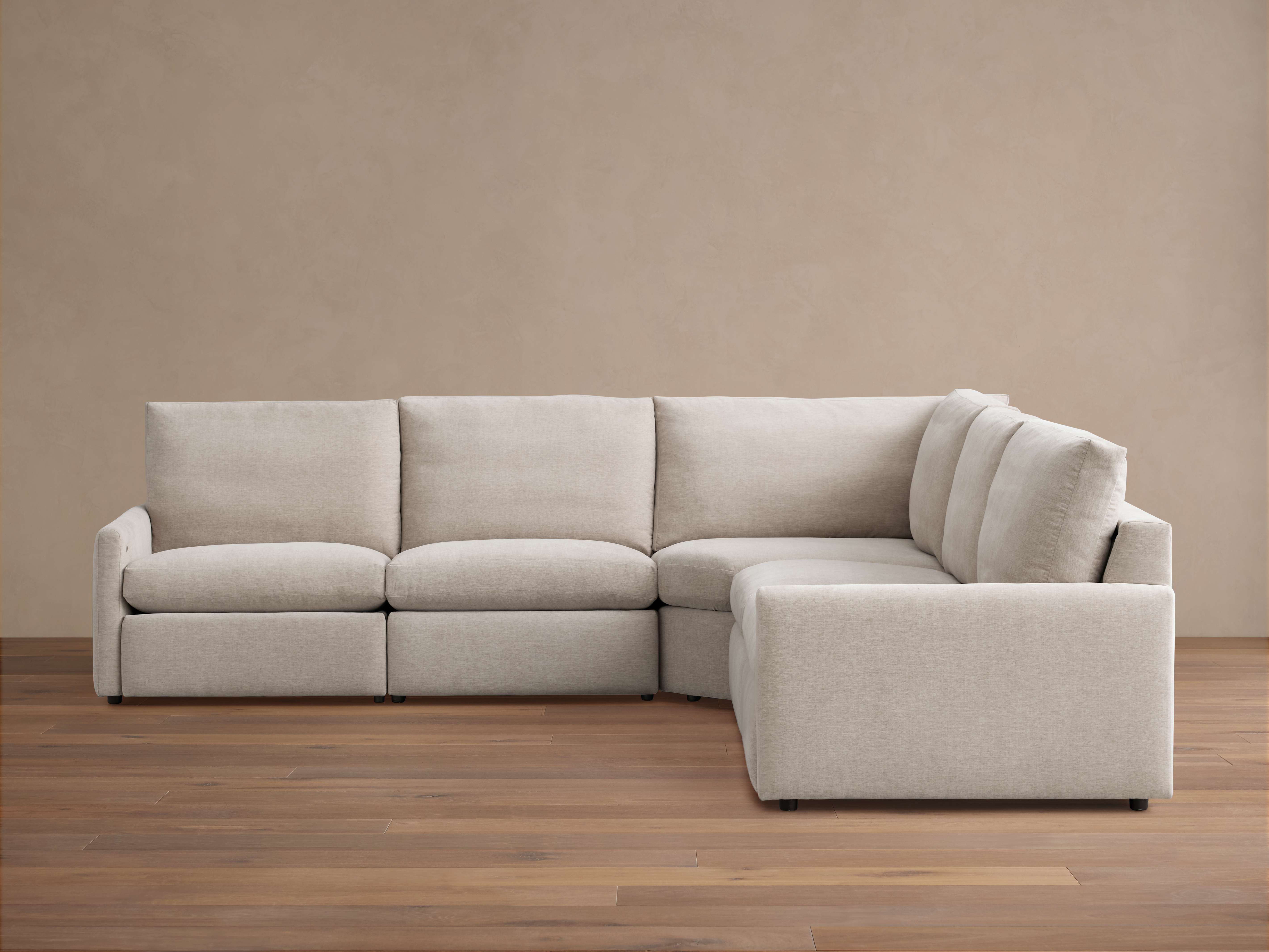 Kipton Slim Arm Five-Piece Motion Corner Sectional - Thumbnail 3