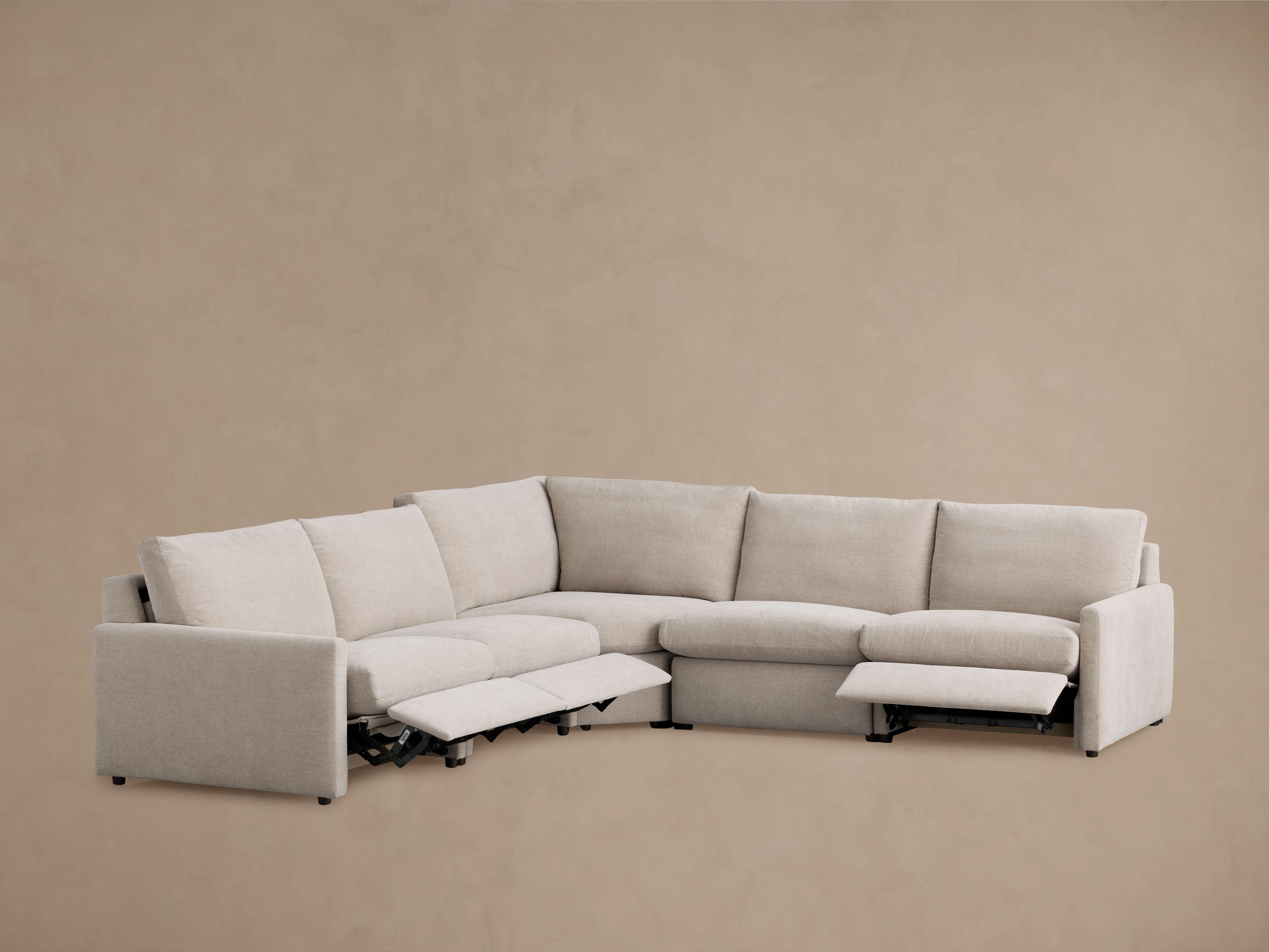 Kipton Slim Arm Five-Piece Motion Corner Sectional - Thumbnail 5