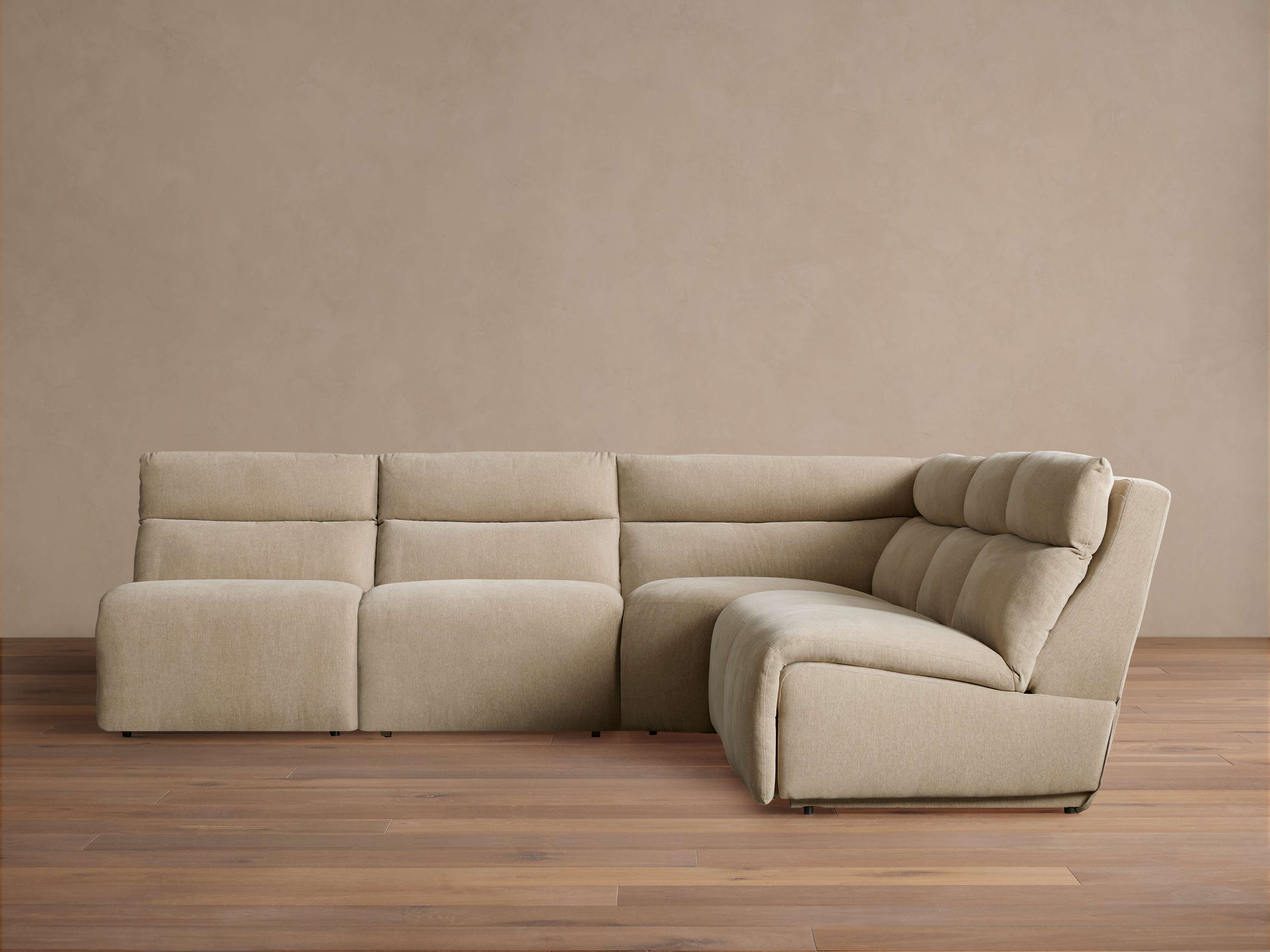 Rowland Tailored Five-Piece Motion Corner Sectional - Thumbnail 2