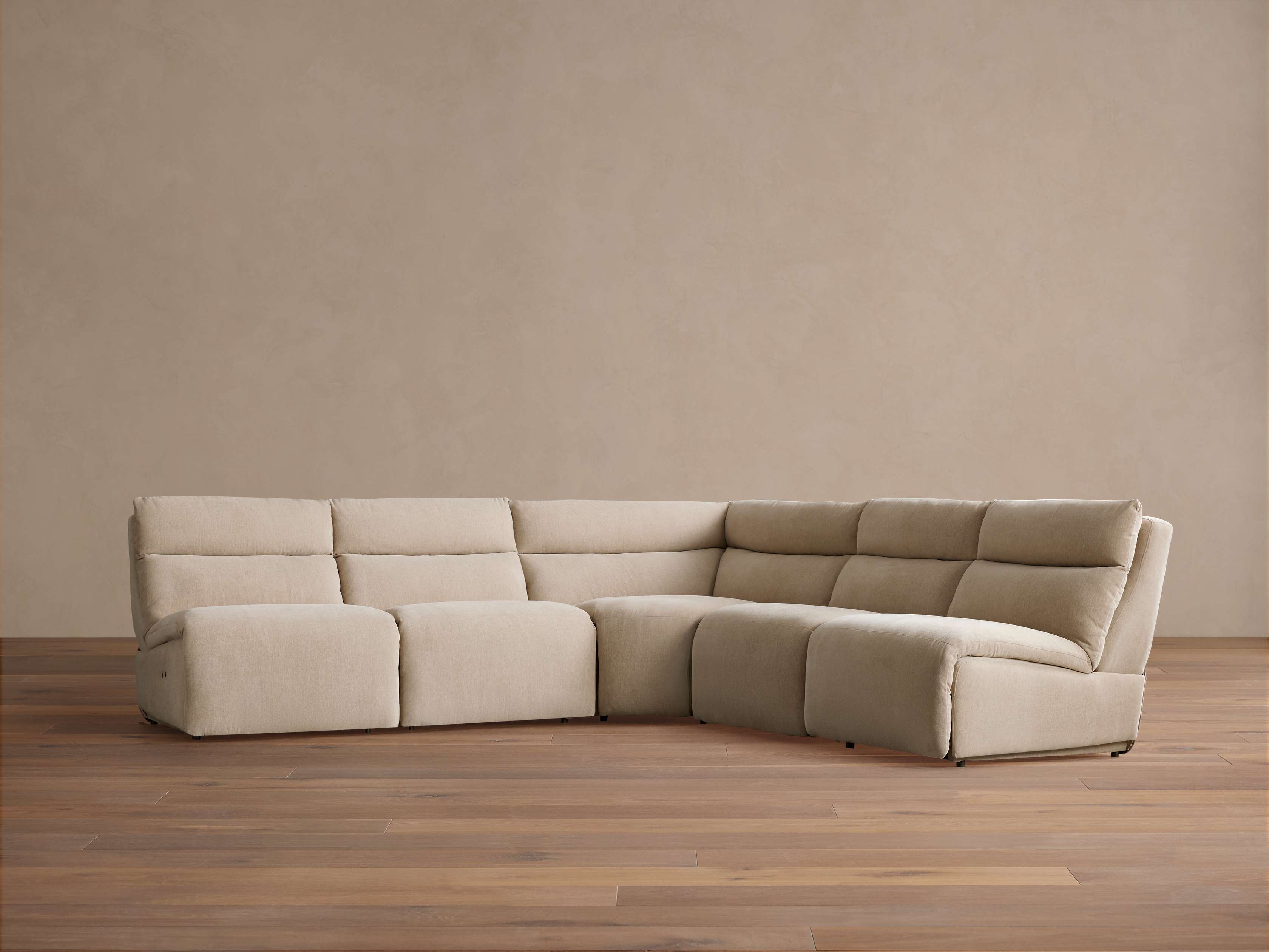 Rowland Tailored Five-Piece Motion Corner Sectional - Thumbnail 3