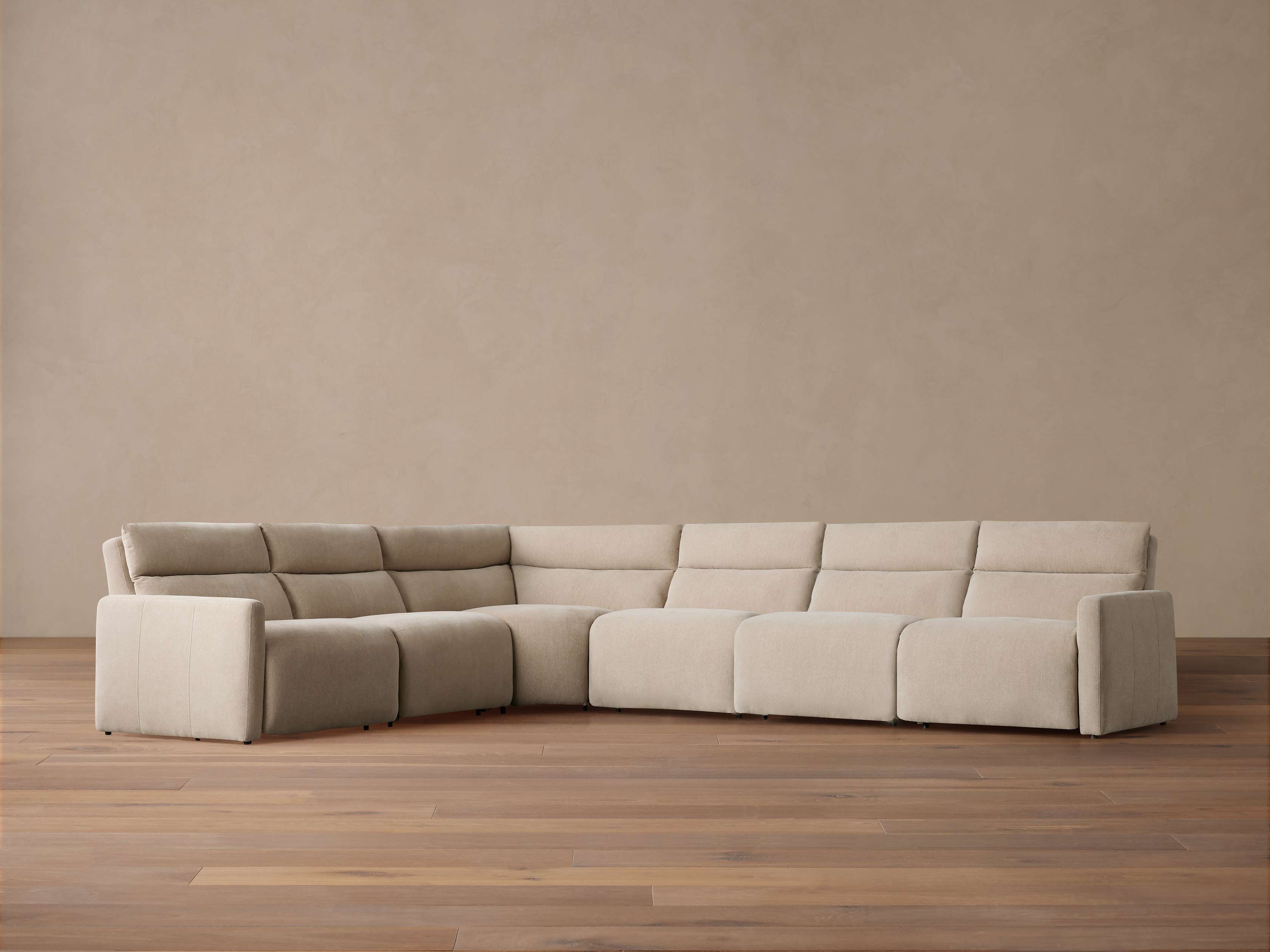 Rowland Tailored Six-Piece Motion Sectional