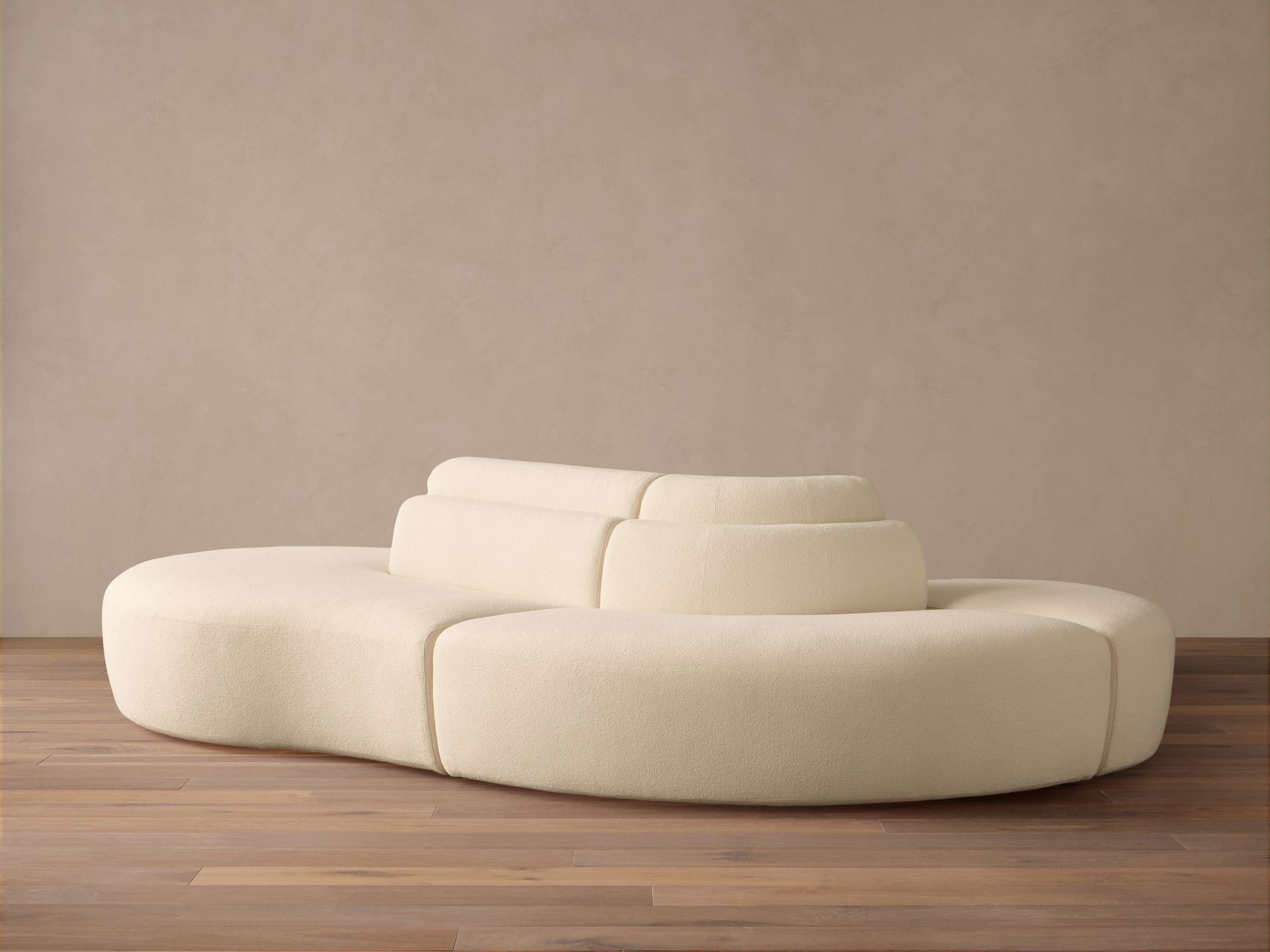 Lovina Three-Piece Sectional with Ottoman – Arhaus