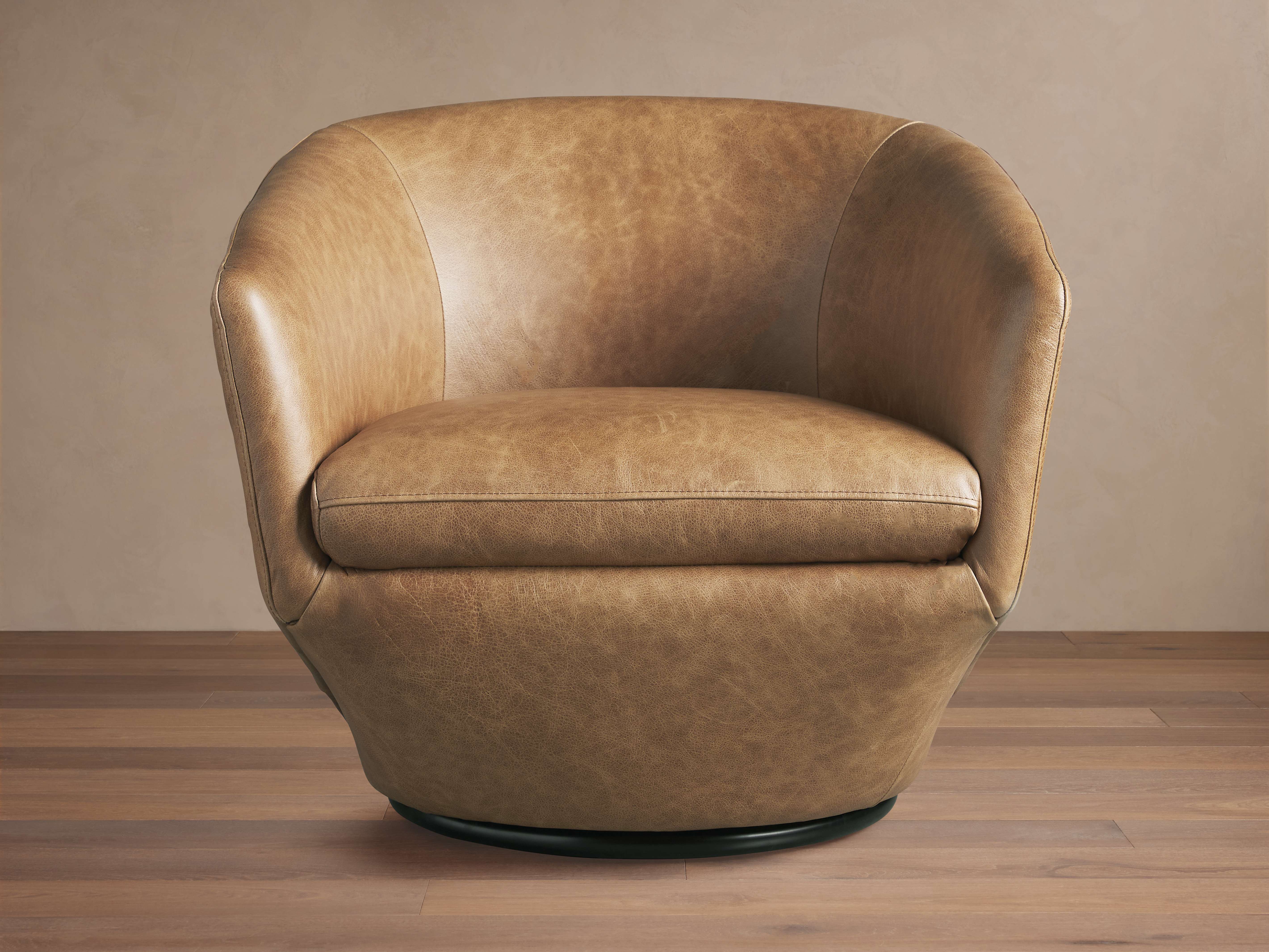 Pelton Leather Swivel Chair