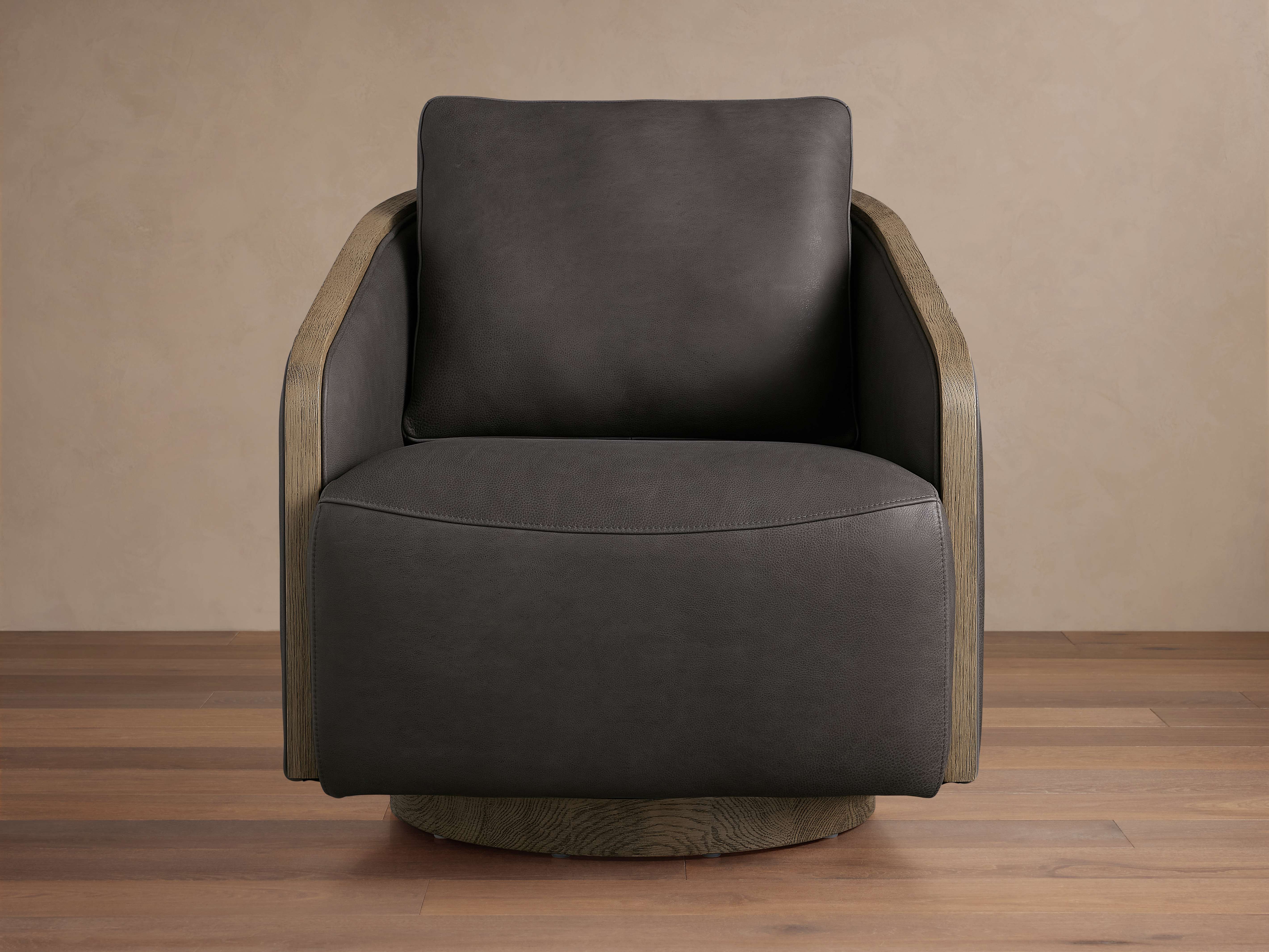 Pomona Leather Swivel Chair